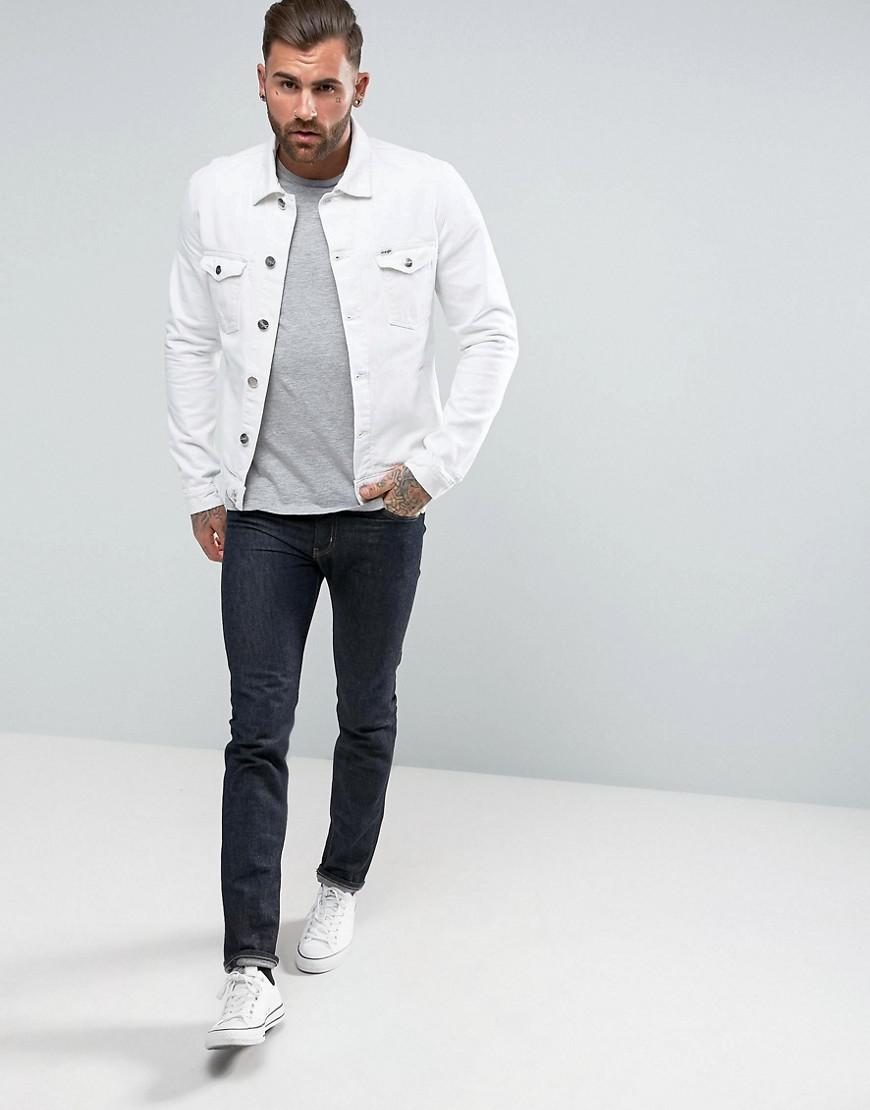 Wrangler white denim jacket Clearance