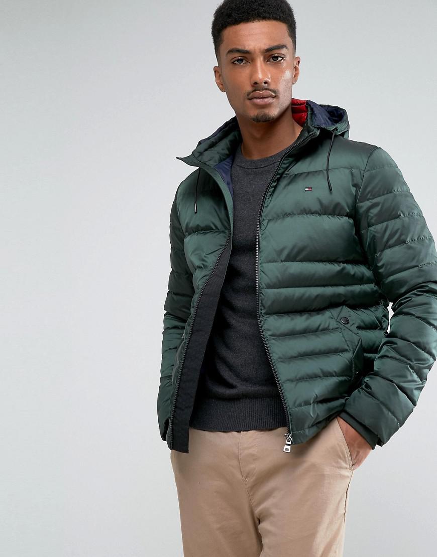 tommy hooded down jacket