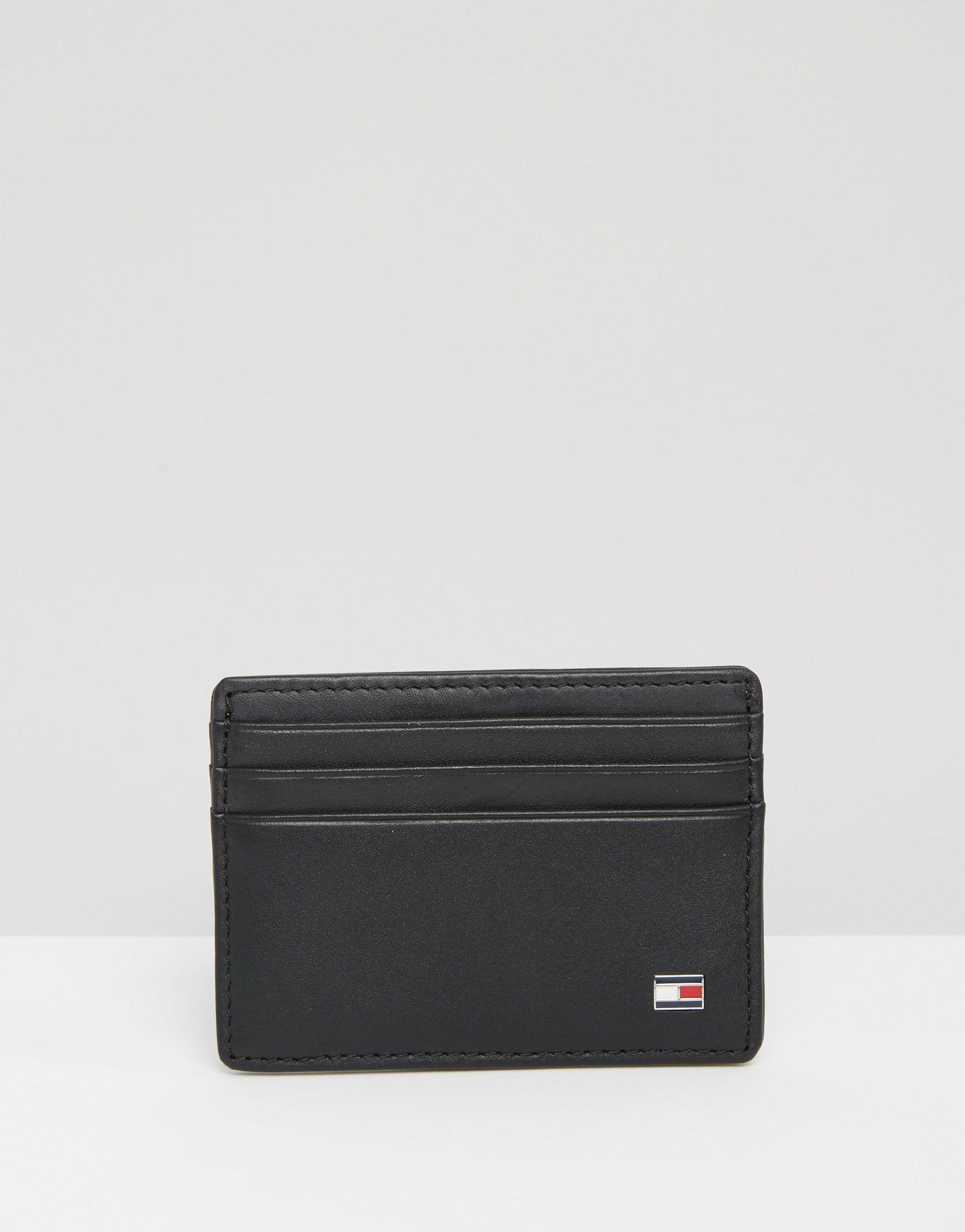 Tommy Hilfiger Eton Leather Cardholder in Black for Men | Lyst