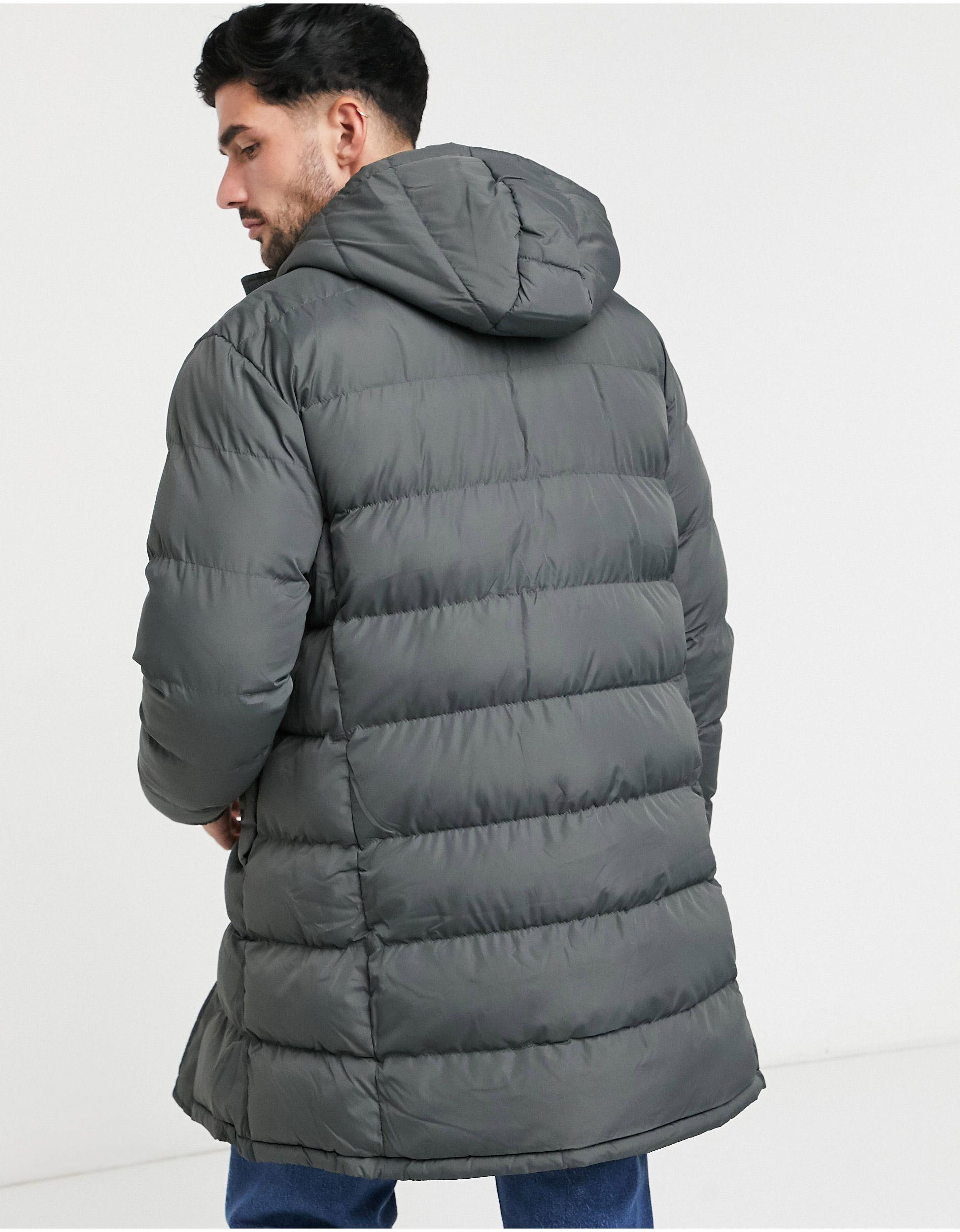 brave soul puffer jacket with funnel neck