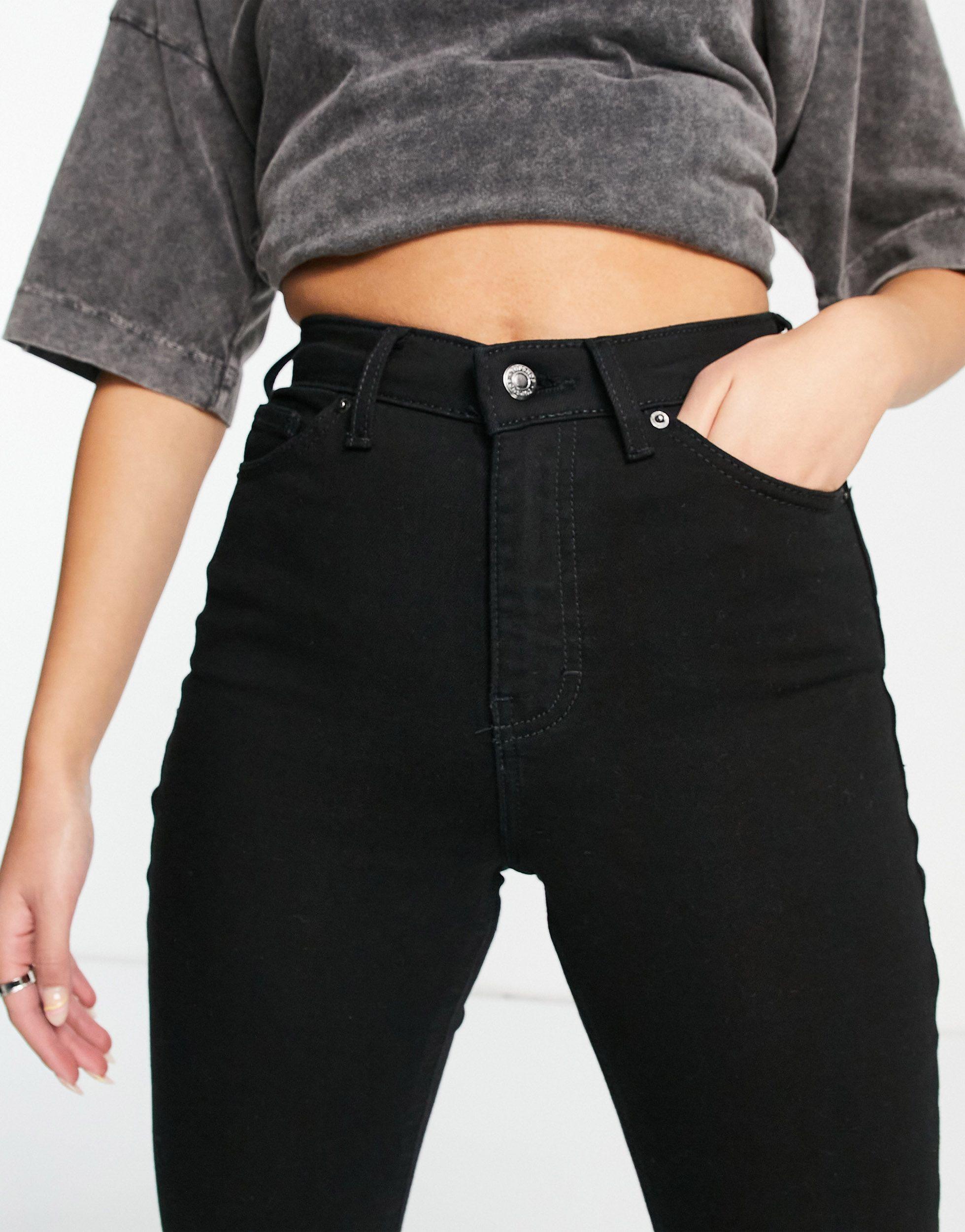 TOPSHOP – jamie – jeans in Schwarz | Lyst DE