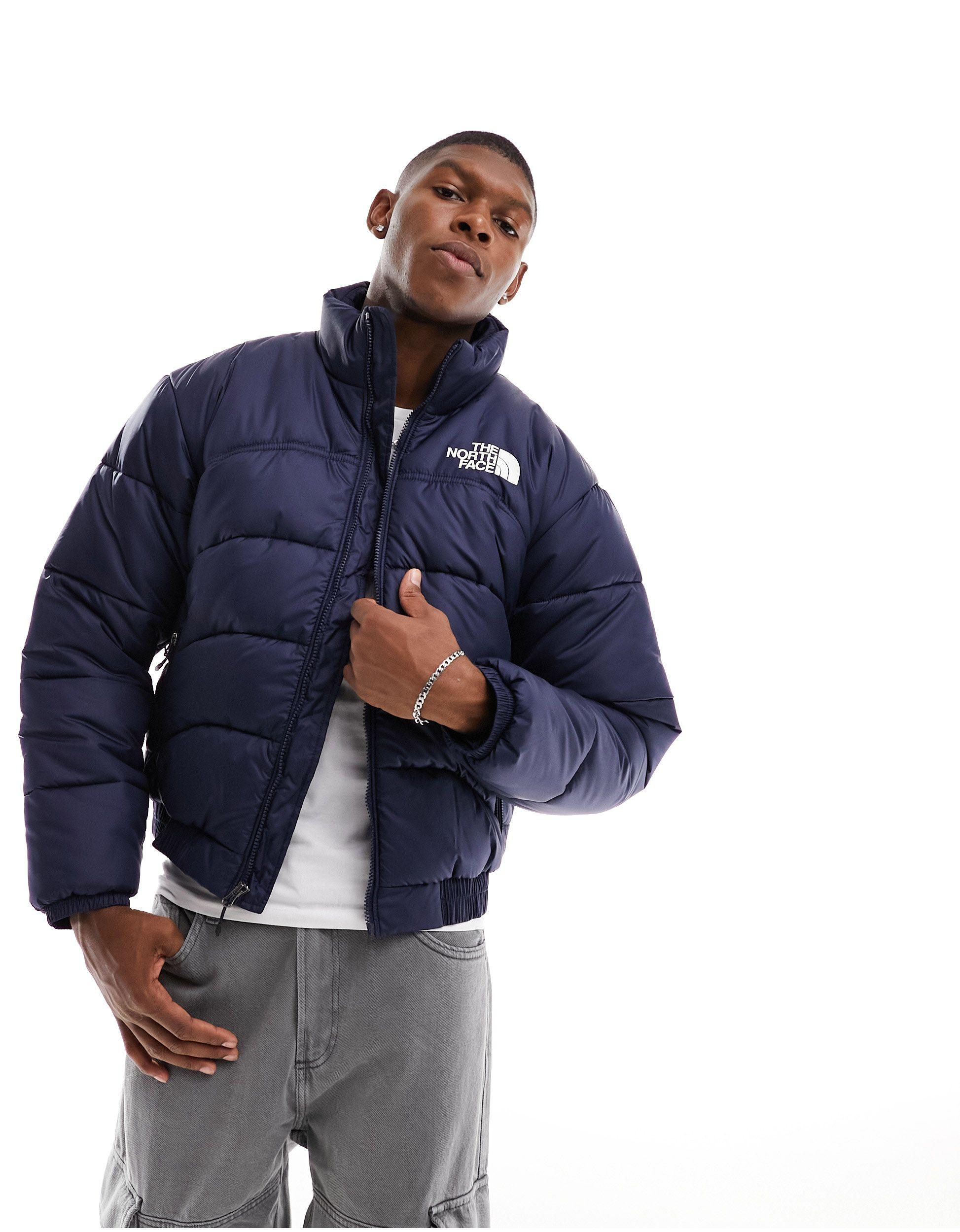 North face puffer jacket navy clearance