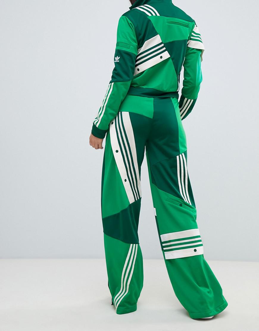 adidas X Danielle Cathari Deconstructed Track Pants In Green