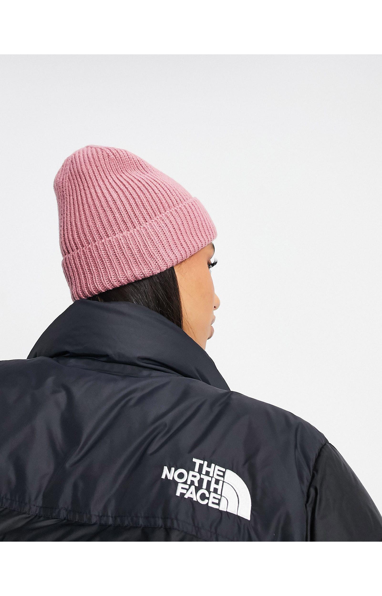 Berretto con risvolto e logo rosa di The North Face in Rosa | Lyst