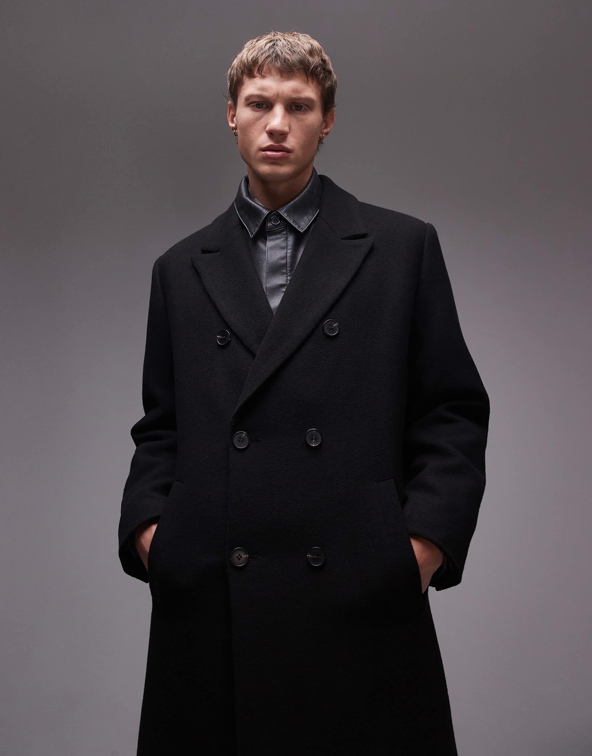 Mens coats topman deals