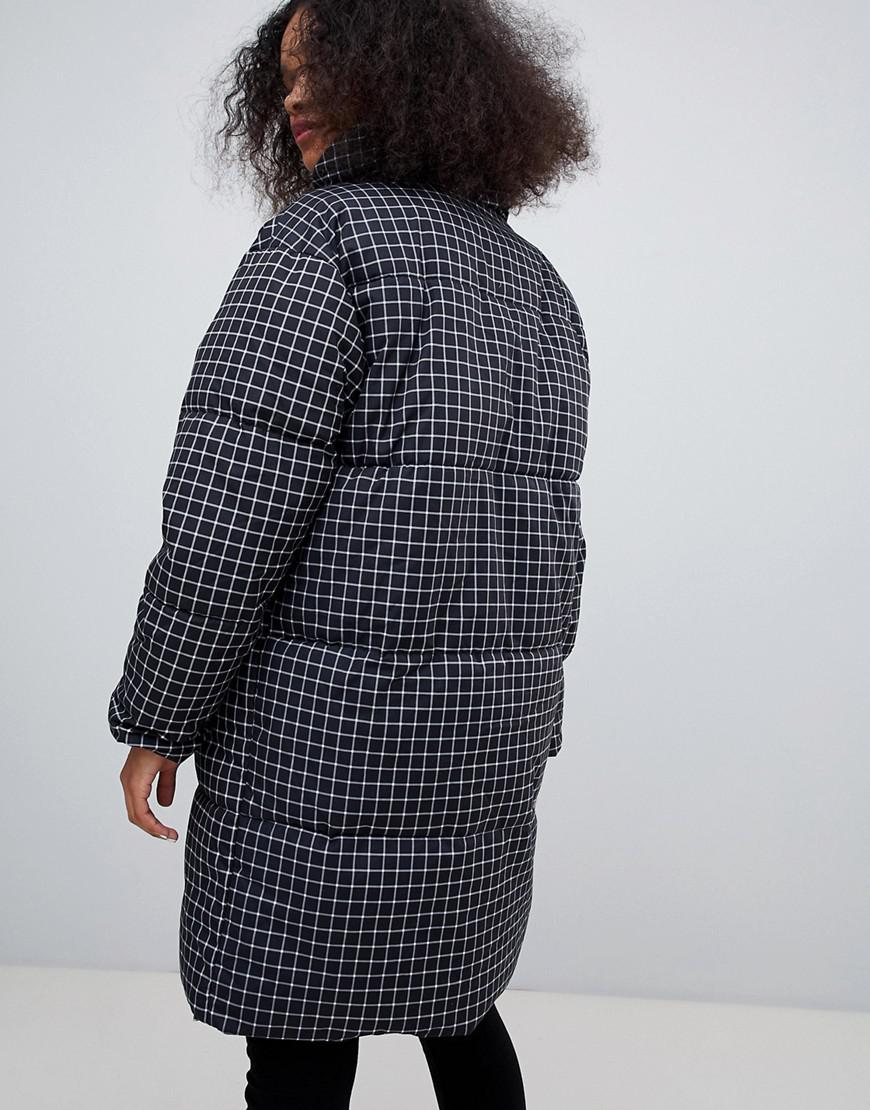 monki check coat