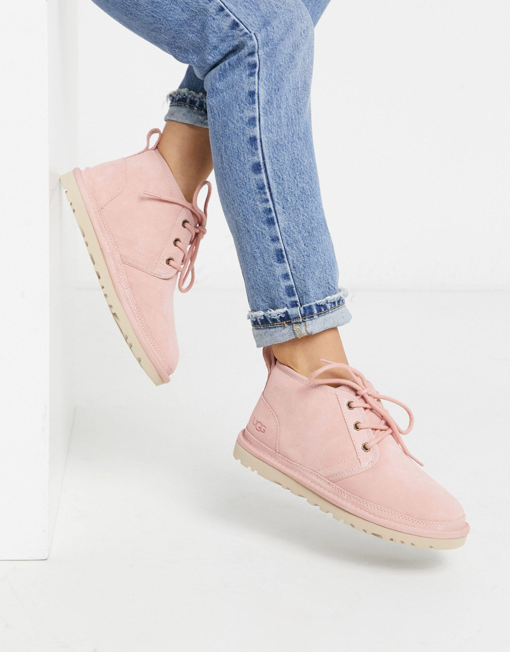 Botines rosas con cordones Neumel UGG de Cuero de color Rosa | Lyst