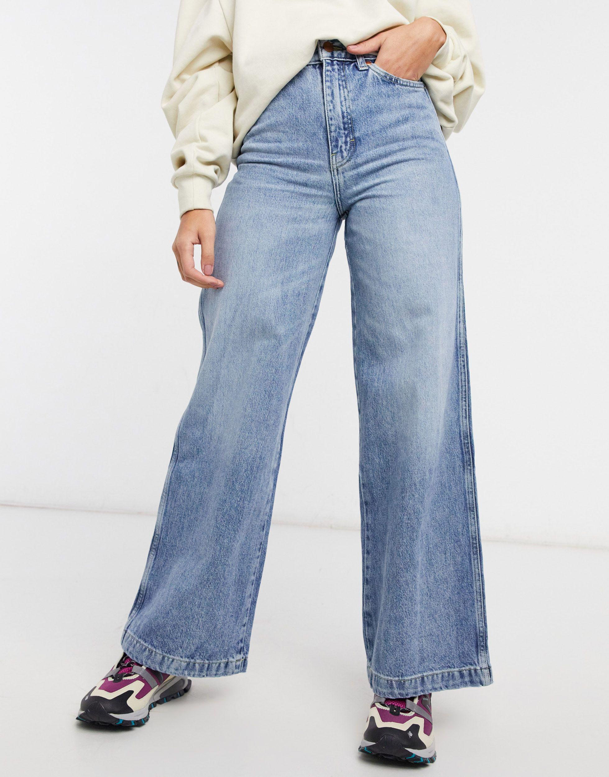 Wrangler Denim High Rise Wide Leg Jeans 