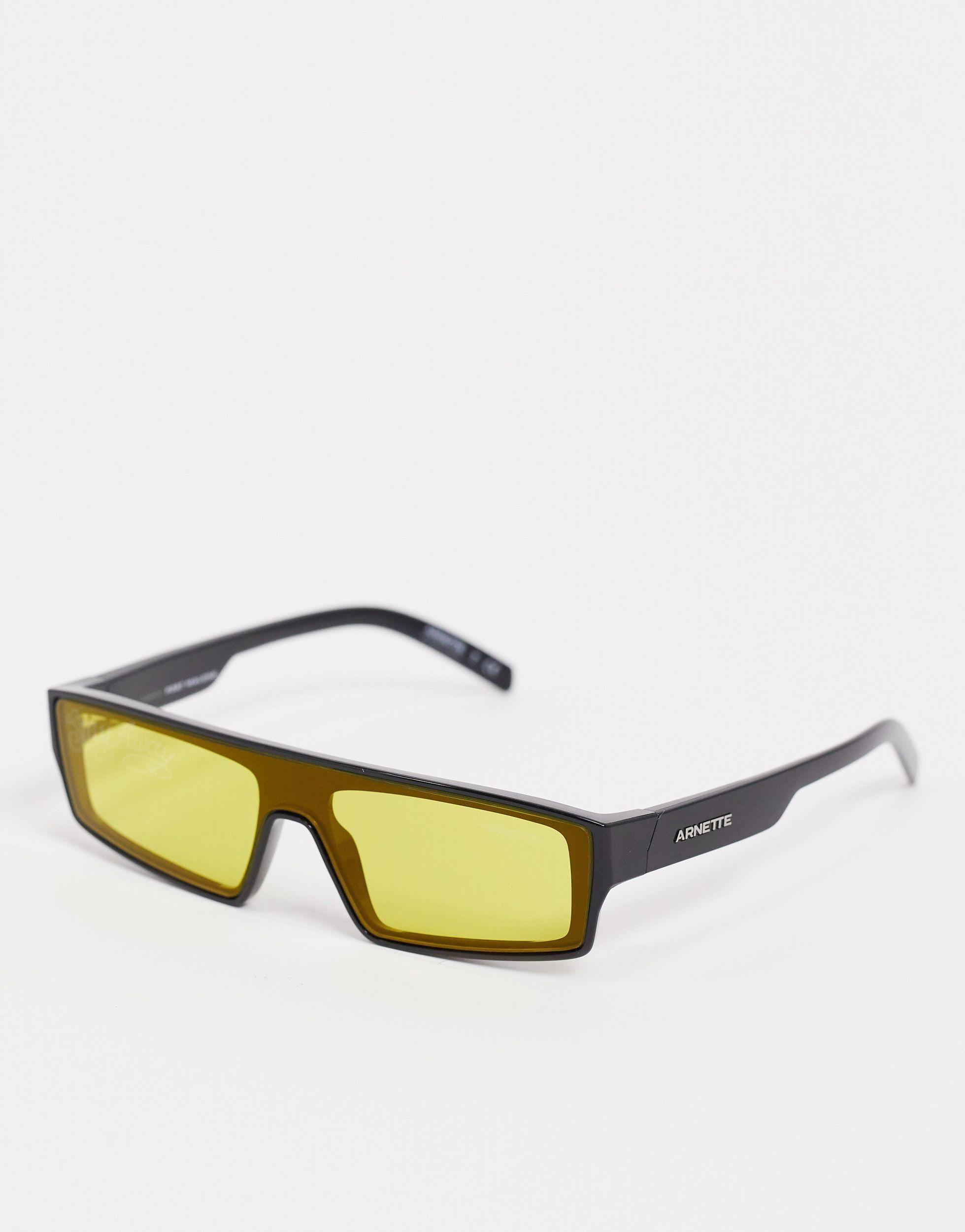 Arnette X Post Malone Black Sunglasses With Yellow Lens for Men | Lyst