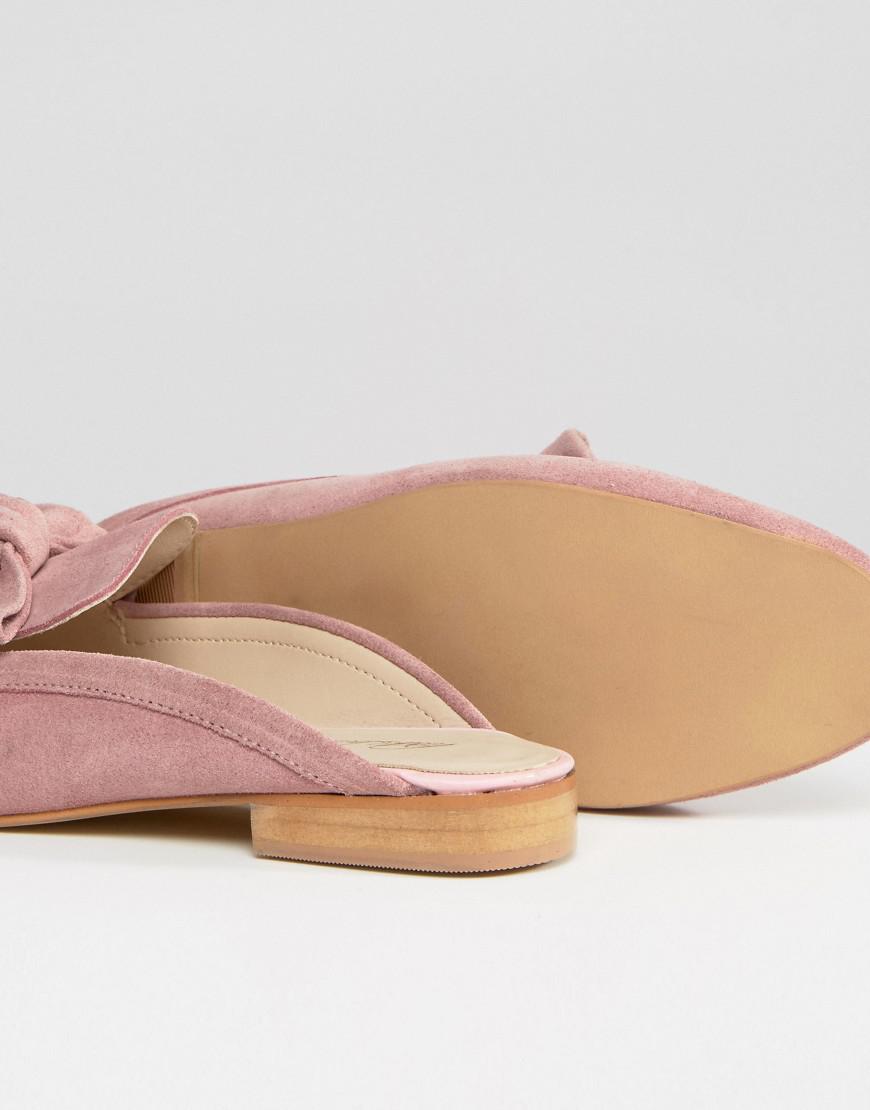 pink loafer mules