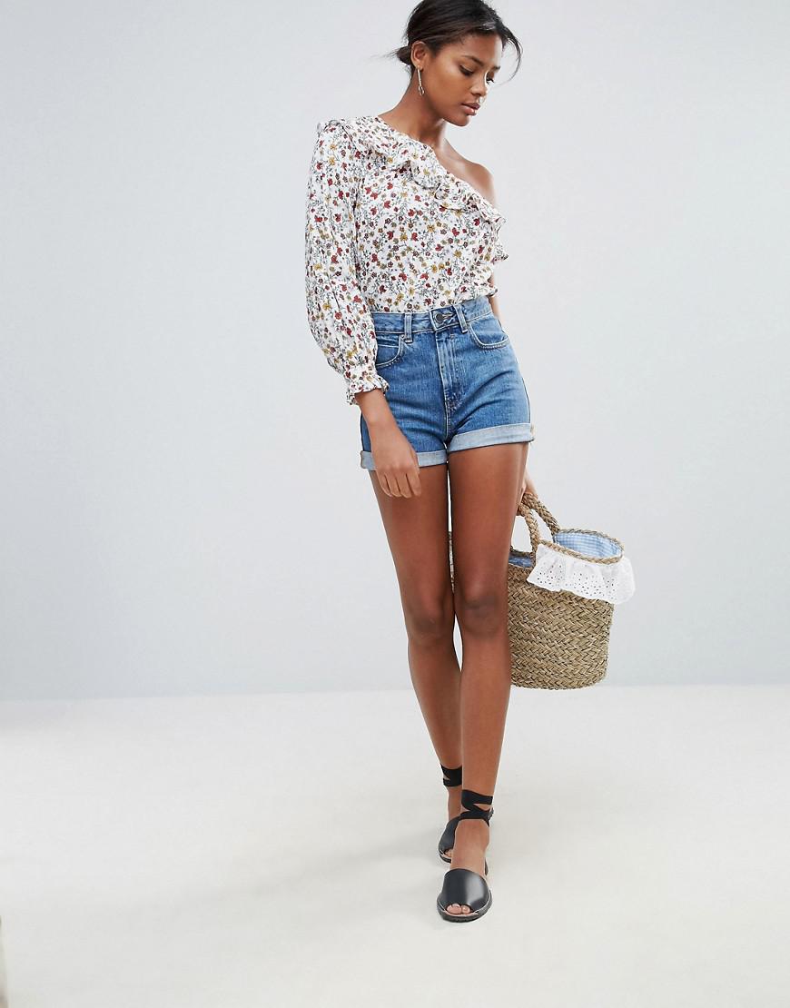 new look one shoulder top