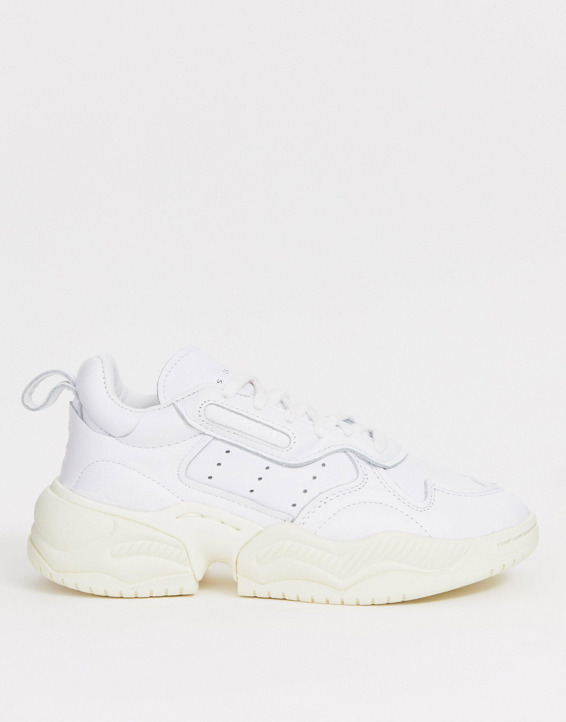 adidas Originals Leather Supercourt Rx Trainers In White | Lyst