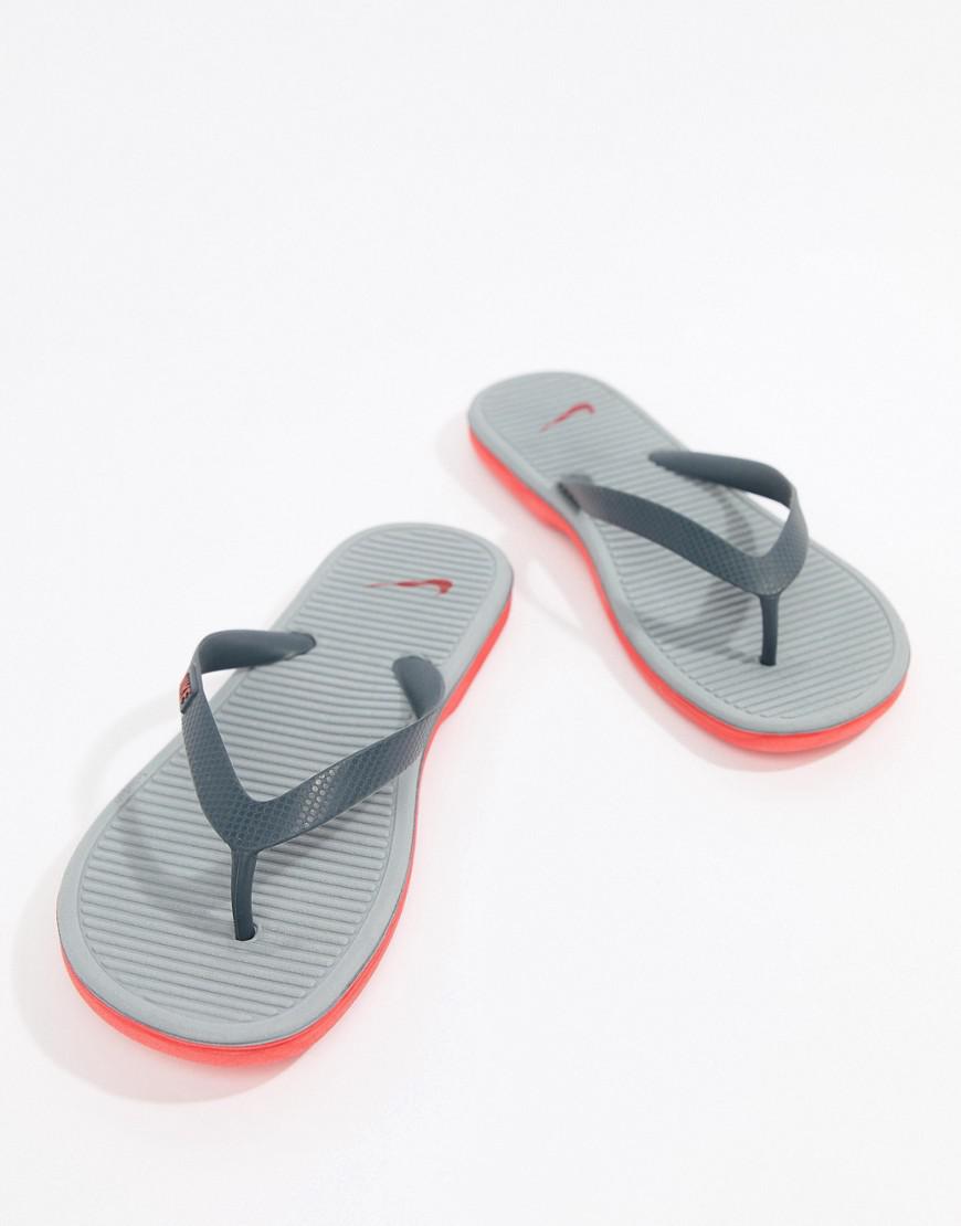 Nike Solarsoft Ii Flip-flops In Grey 488160-069 in Navy (Blue) for Men |  Lyst Australia