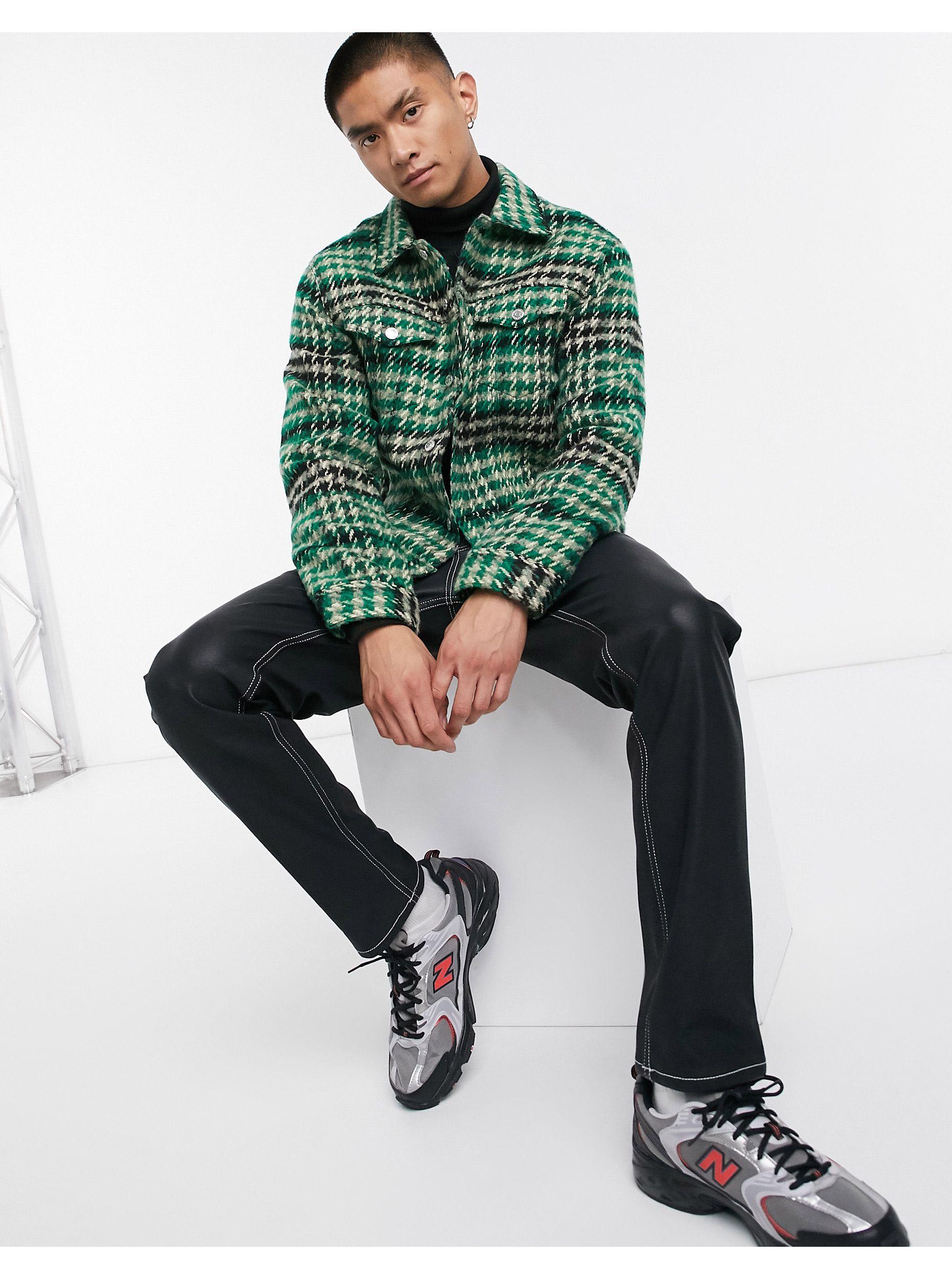 weekday checked coat