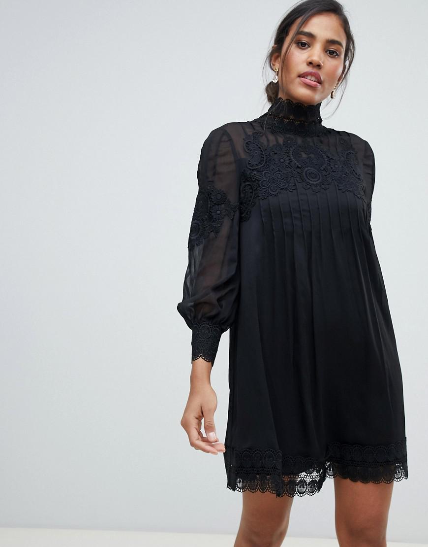 ted baker black lace dress