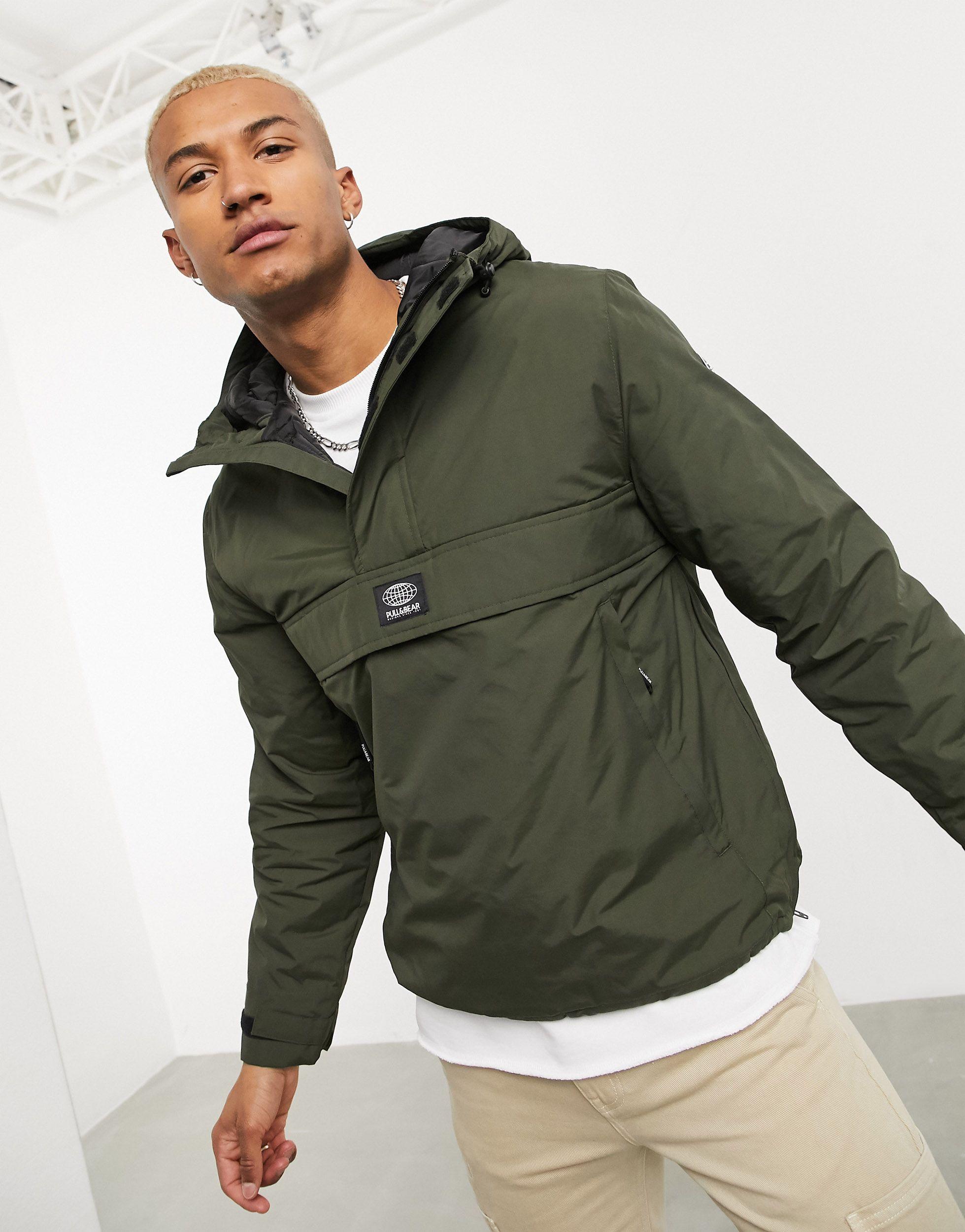 pull and bear green jacket