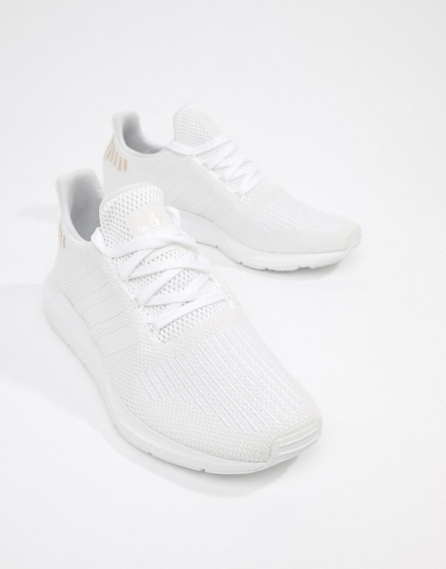 adidas originals swift run sneakers in triple white