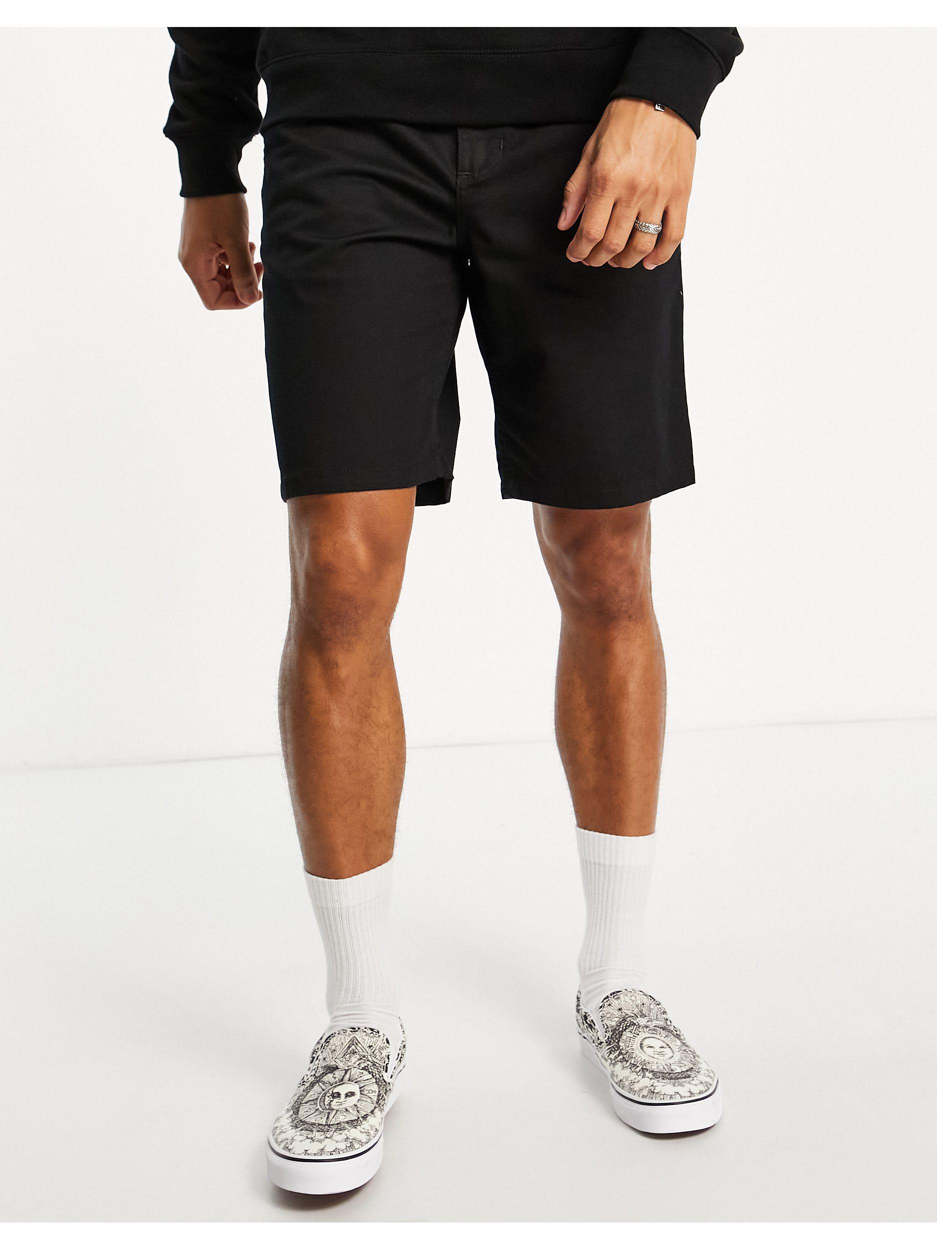 Vans Authentic Relaxed Fit Chino Shorts in Black for Men | Lyst