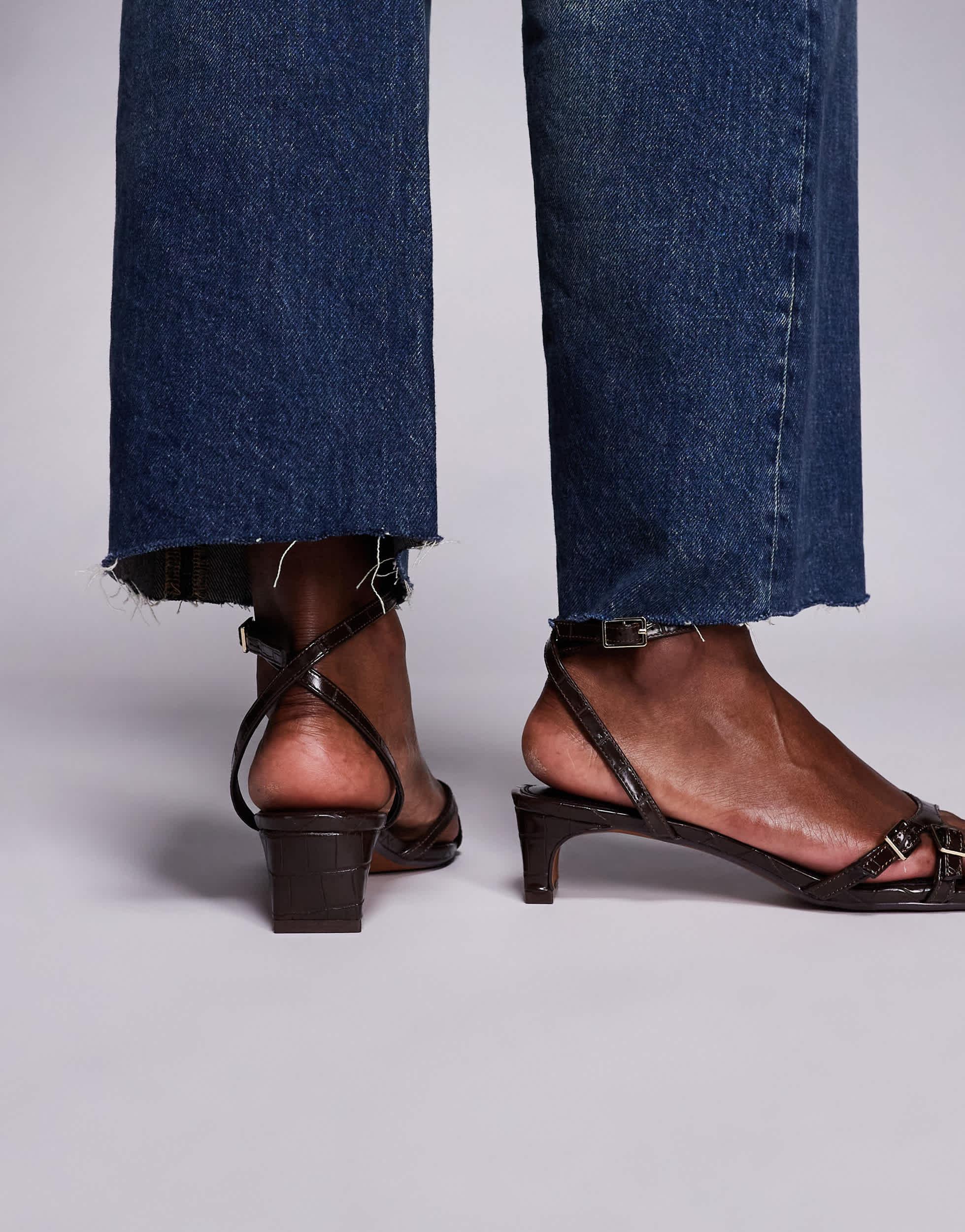 Talons Rétro River Island Bleu électrique - Hauteur Milieu (5-7,5 Cm) - Occasion - Pour Femme
