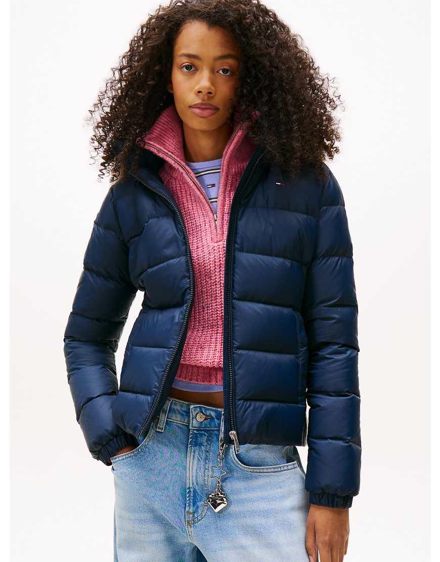 Tommy Hilfiger Fitted Puffer Jacket With Hood Faux Faur Hooded