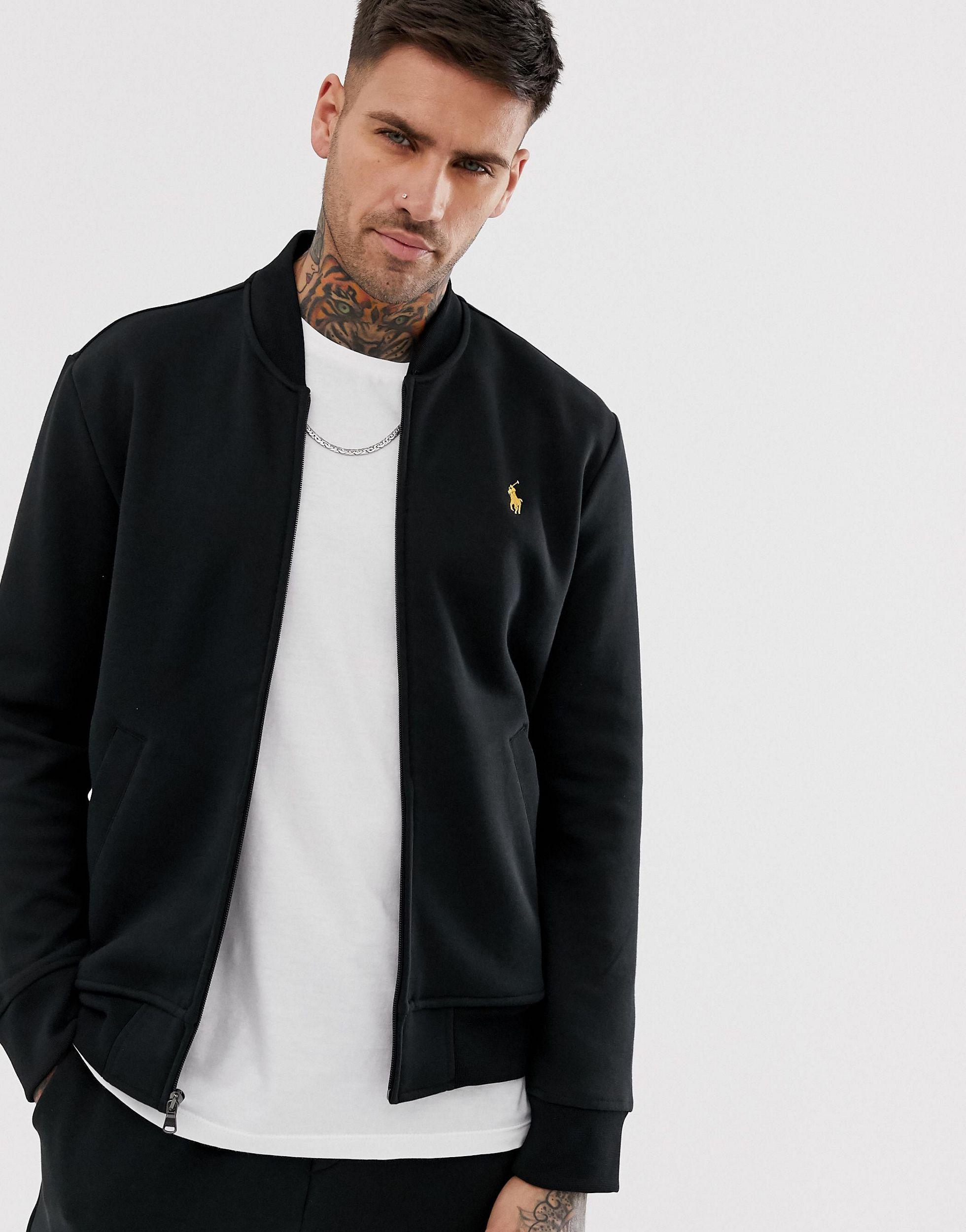 ralph lauren jersey bomber jacket