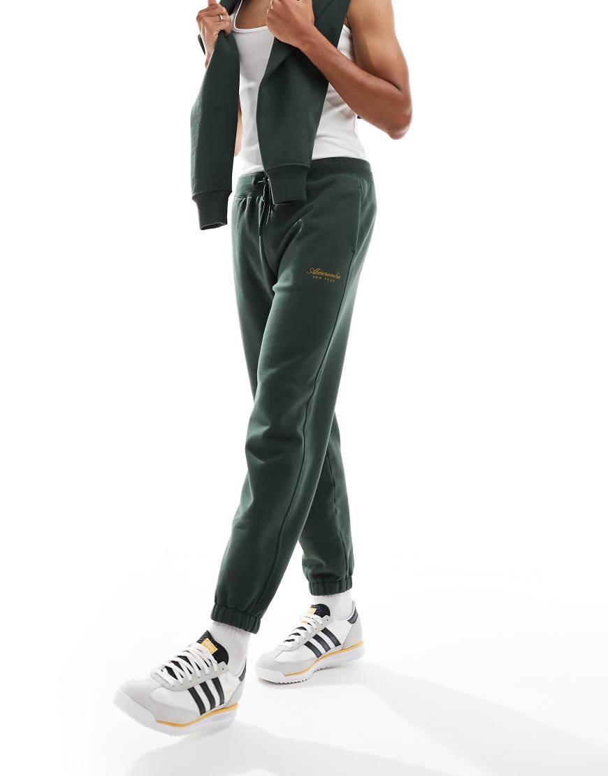 Abercrombie Fitch Co Ord Script Logo Jogger in Green for Men Lyst UK