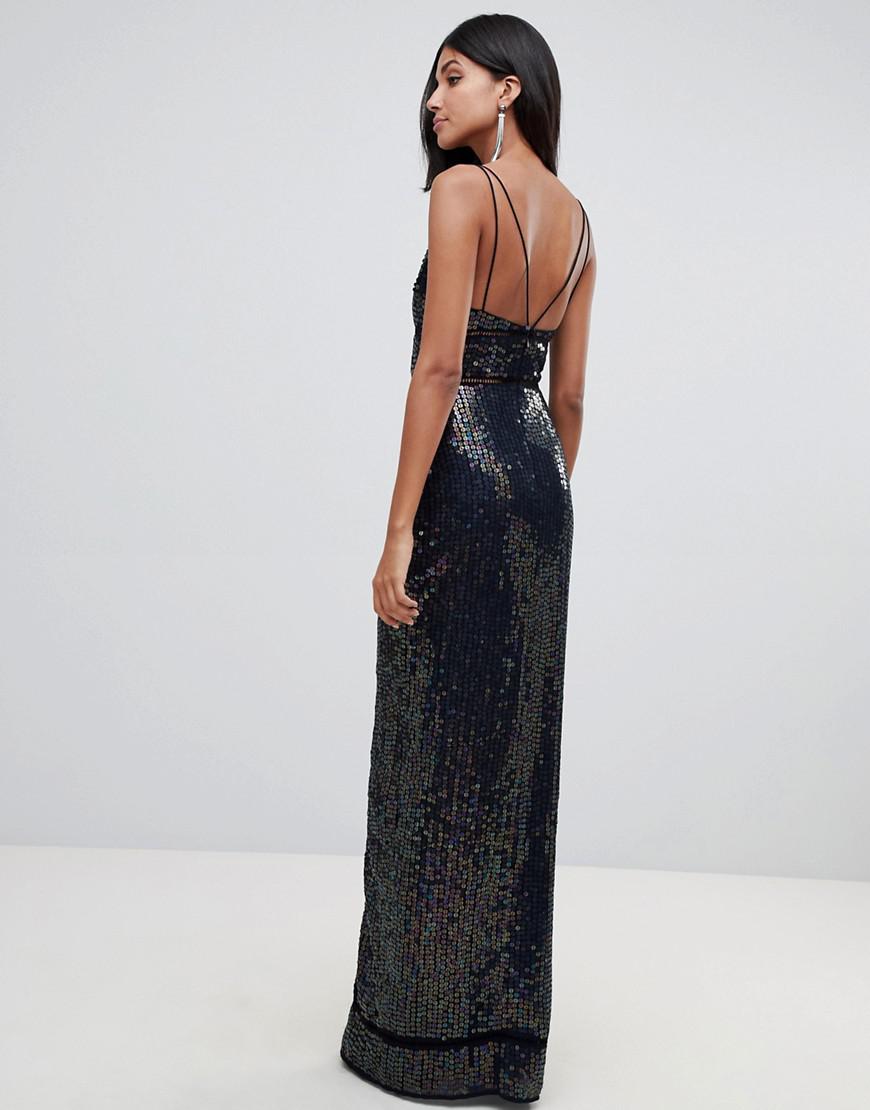 tall sequin maxi dress