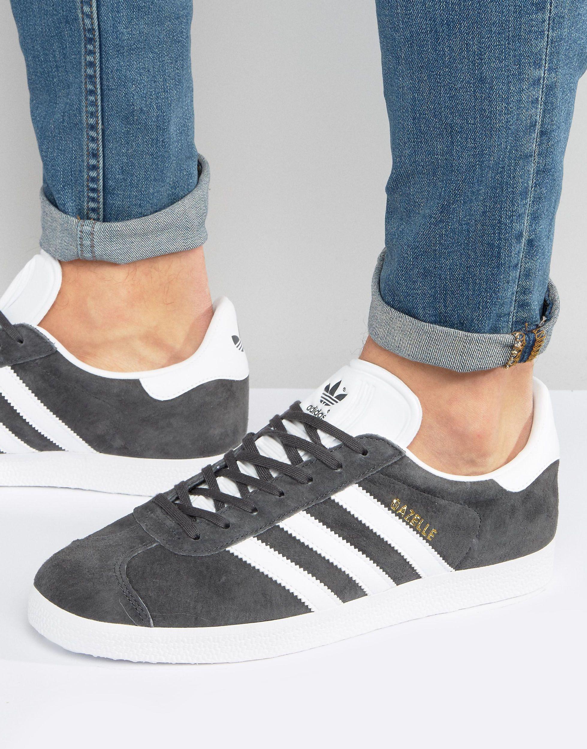 adidas Originals Gazelle Sneakers Grey for Lyst UK