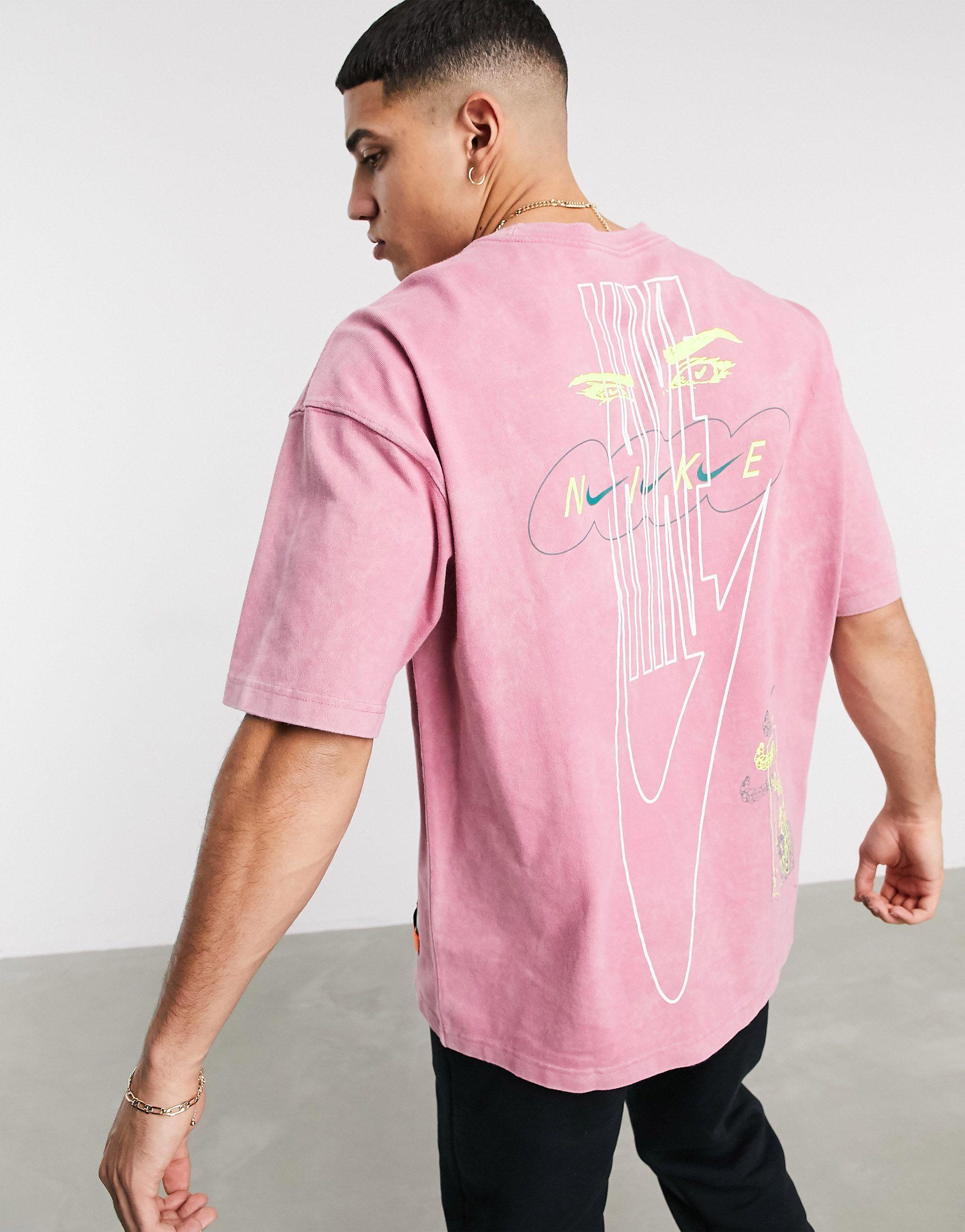 Nike Wash Drip T-shirt With Print in Purple for Men | Lyst