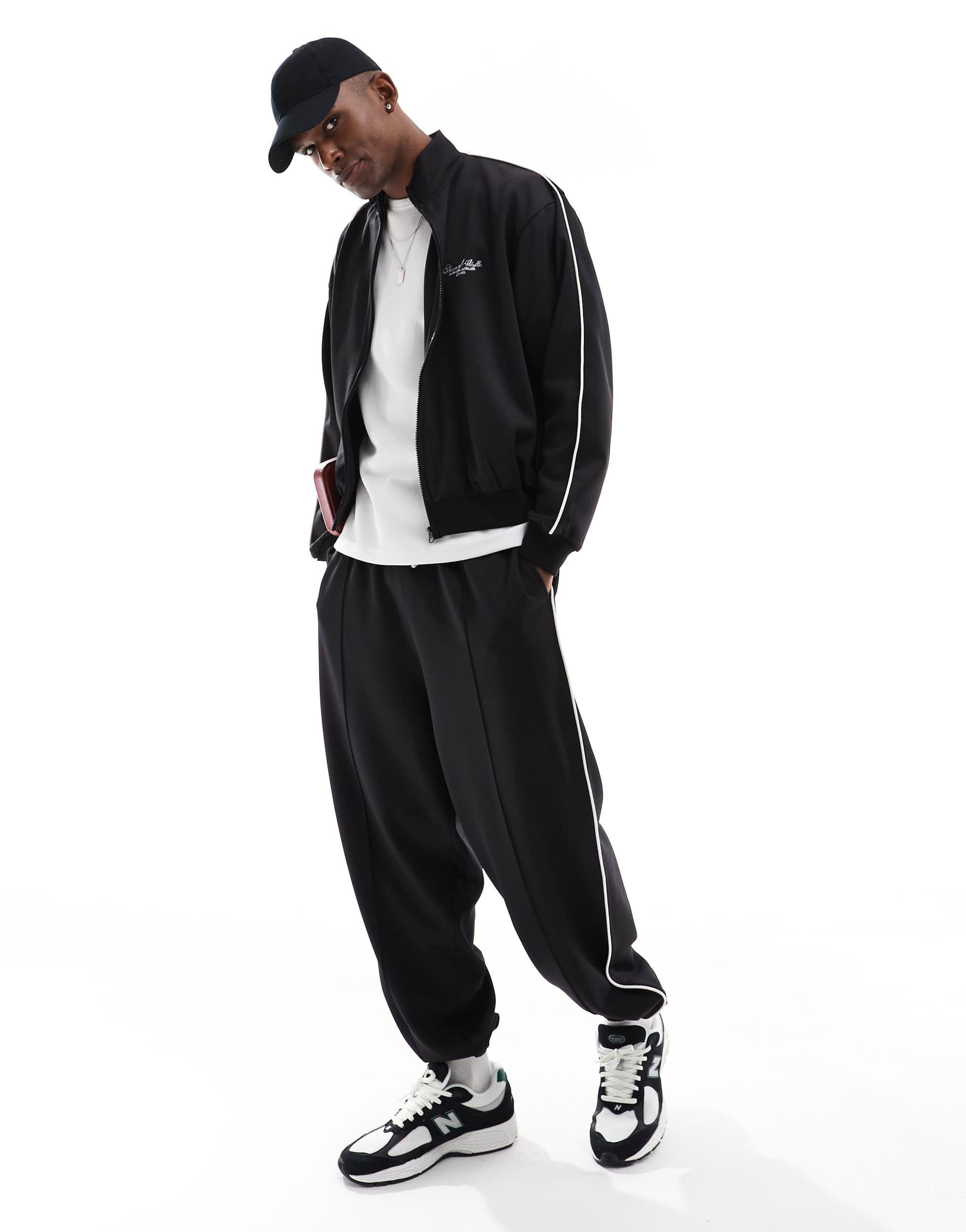 Asos black sweatpants sale