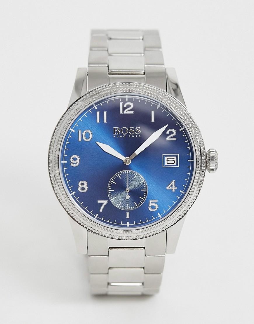 BOSS by Hugo Boss 1513707 Legacy Bracelet Watch In Silver in Navy (Blue)  for Men - Lyst
