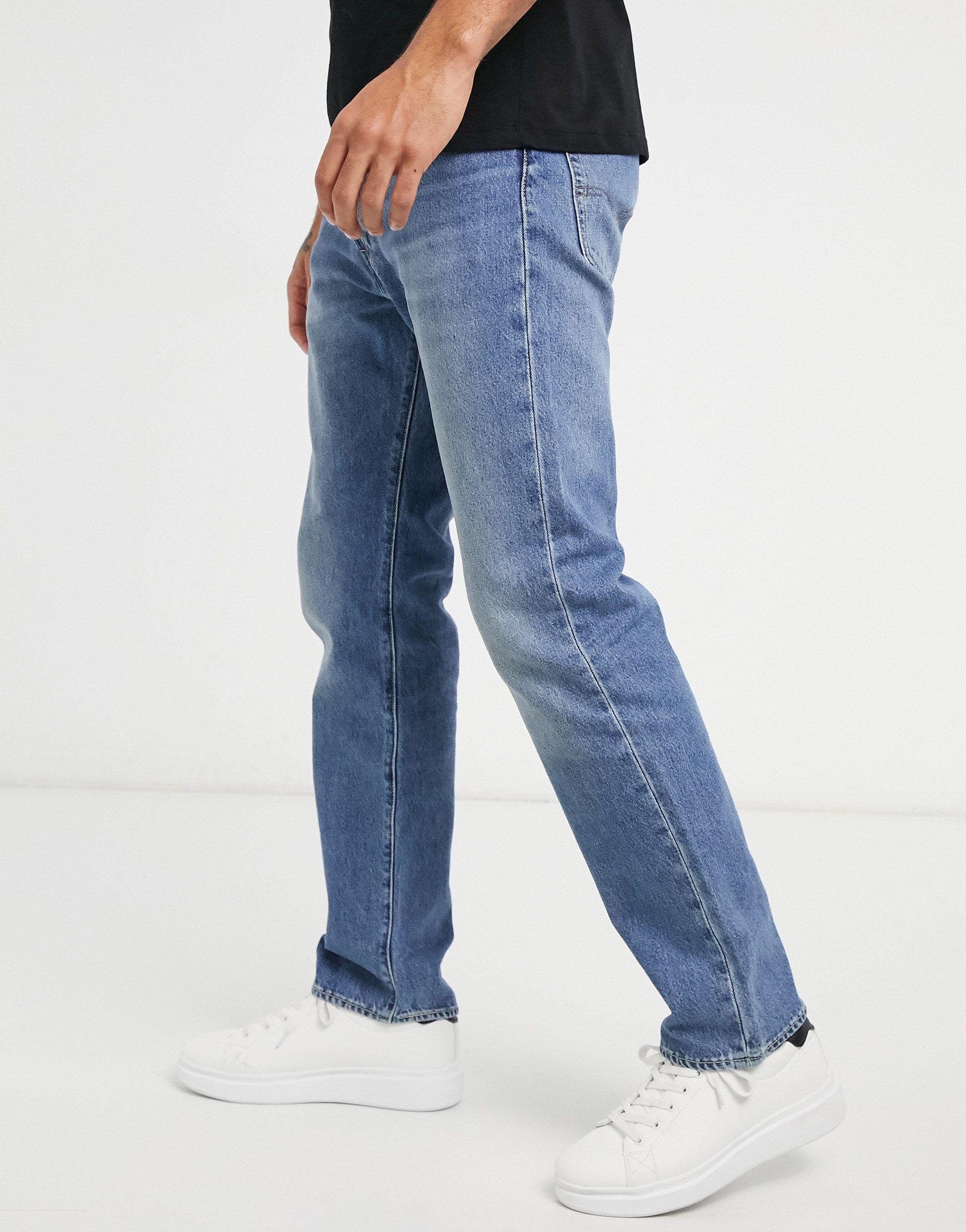 Levi's Denim 551z Authentic Straight Crop Jeans in Blue for Men | Lyst