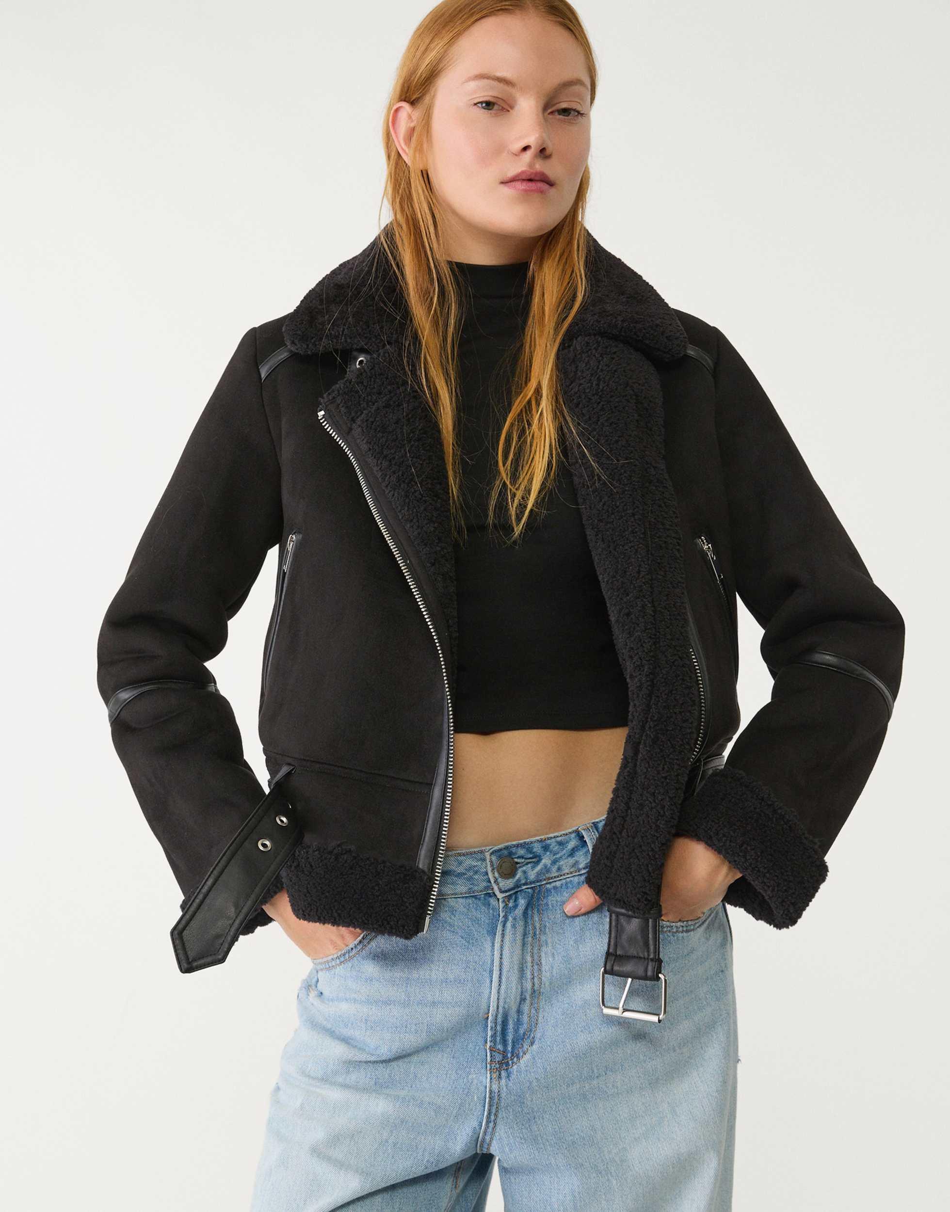 Stradivarius Angeraute Hemdjacke Damen Stradivarius Freizeitjacken