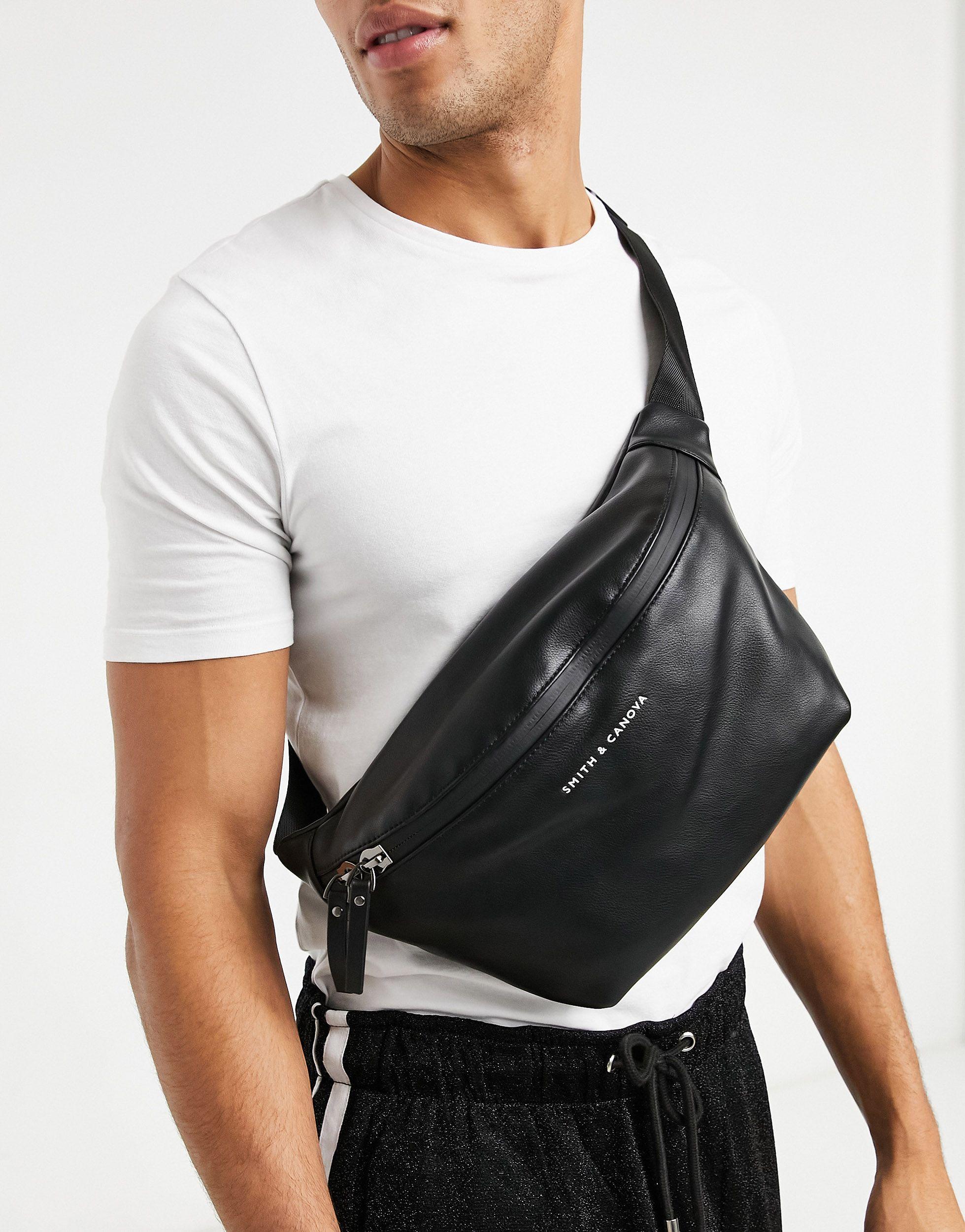 Smith & Canova Smith & Canova Bum Bag in Black for Men | Lyst