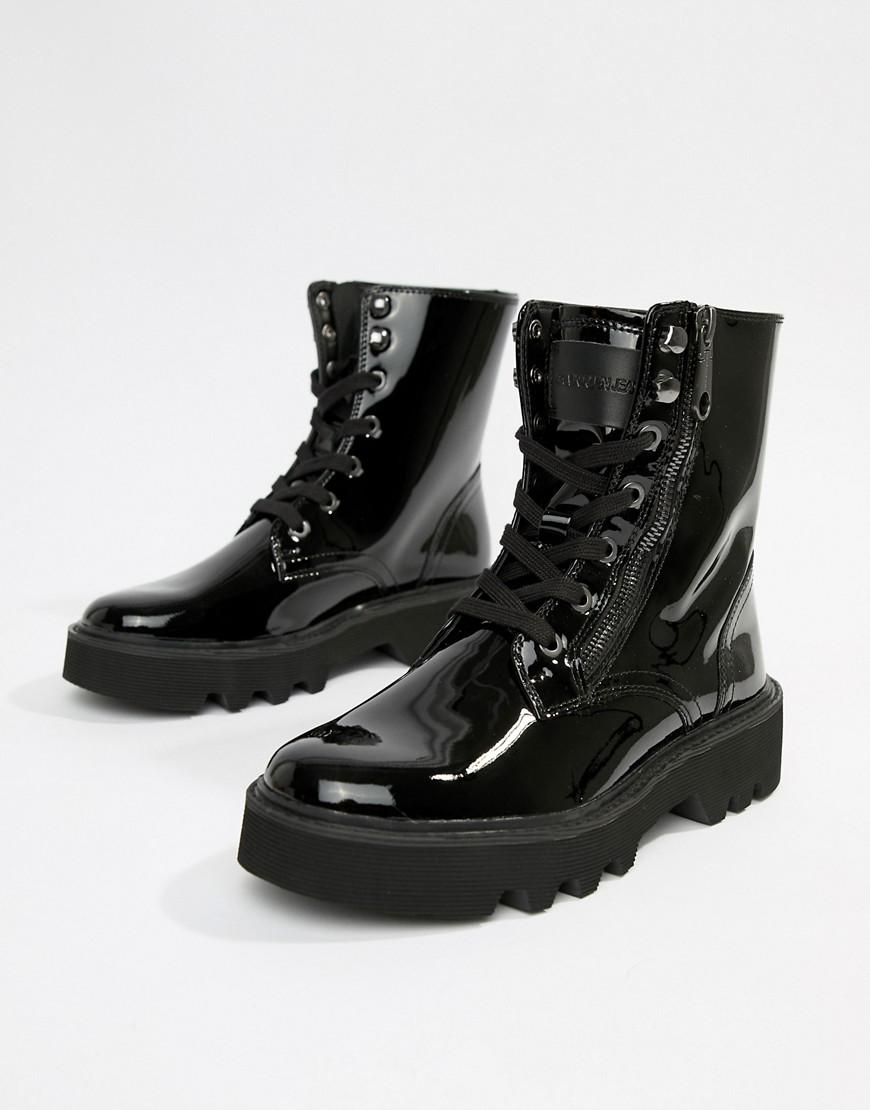 calvin klein black leather boots Cheaper Than Retail Price> Buy ...