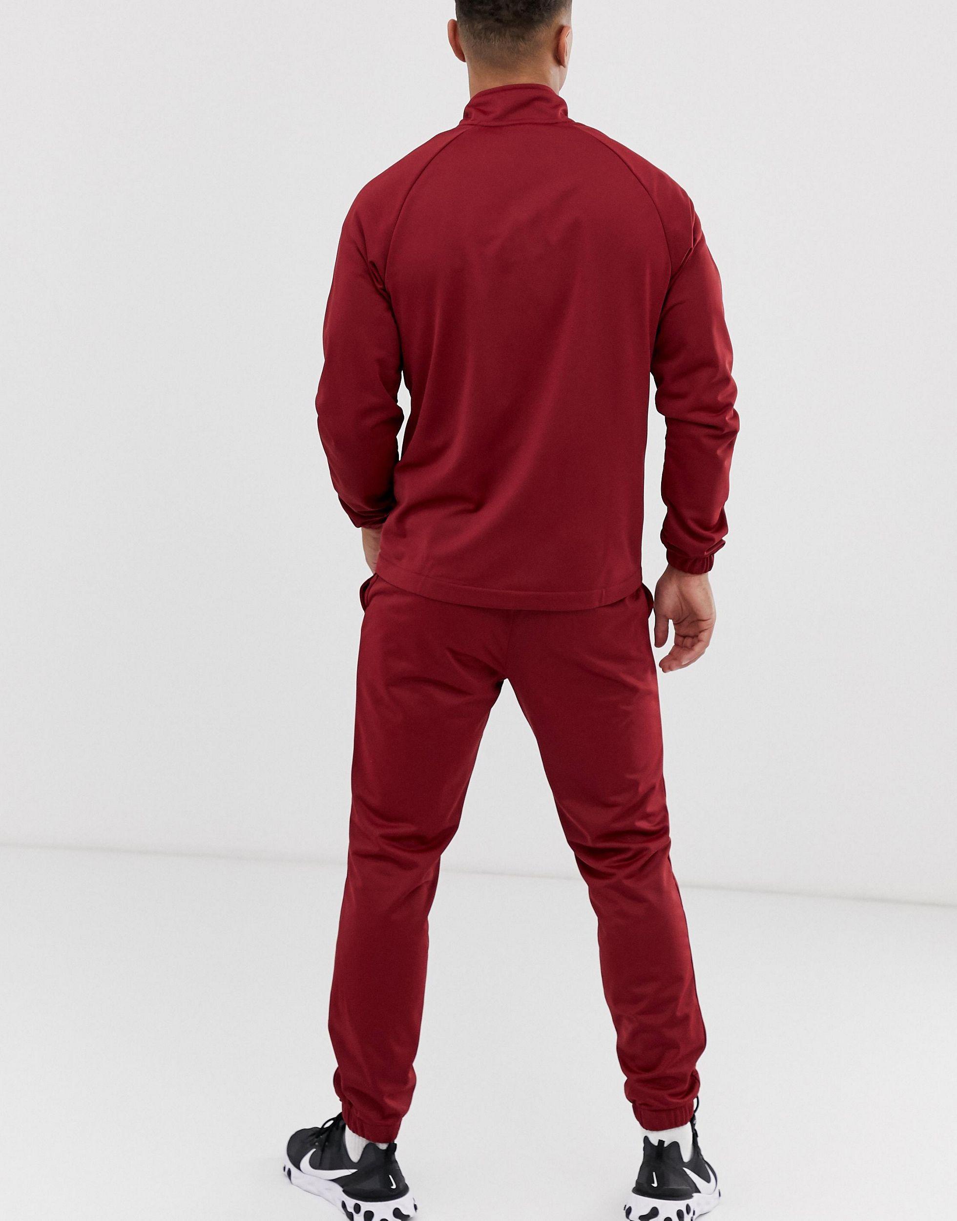 Nike – Burgunderroter Trainingsanzug mit Logo in Rot für Herren | Lyst AT