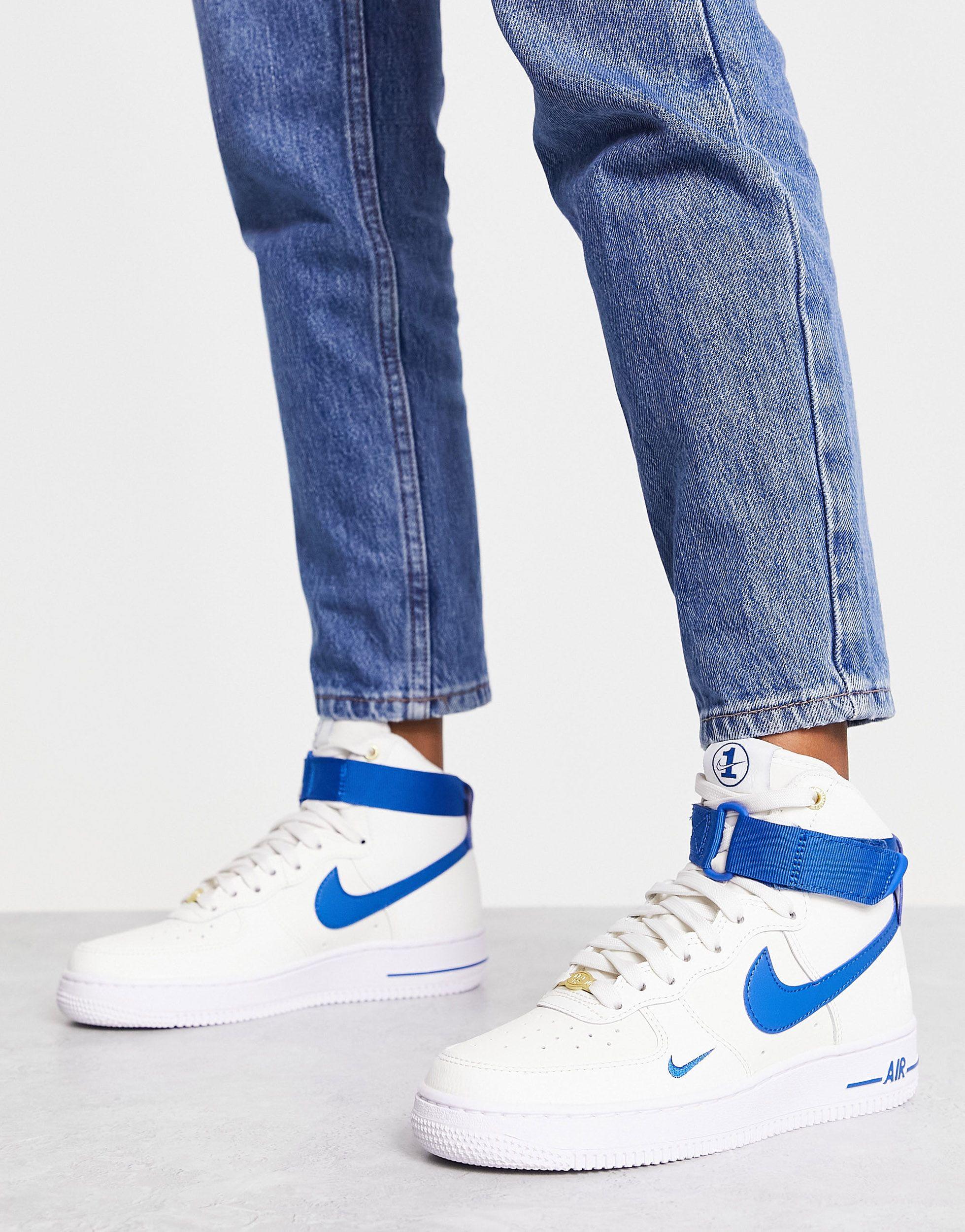 Nike Air Force 1 Hi Se 40th Anniversary Trainers in Blue | Lyst UK