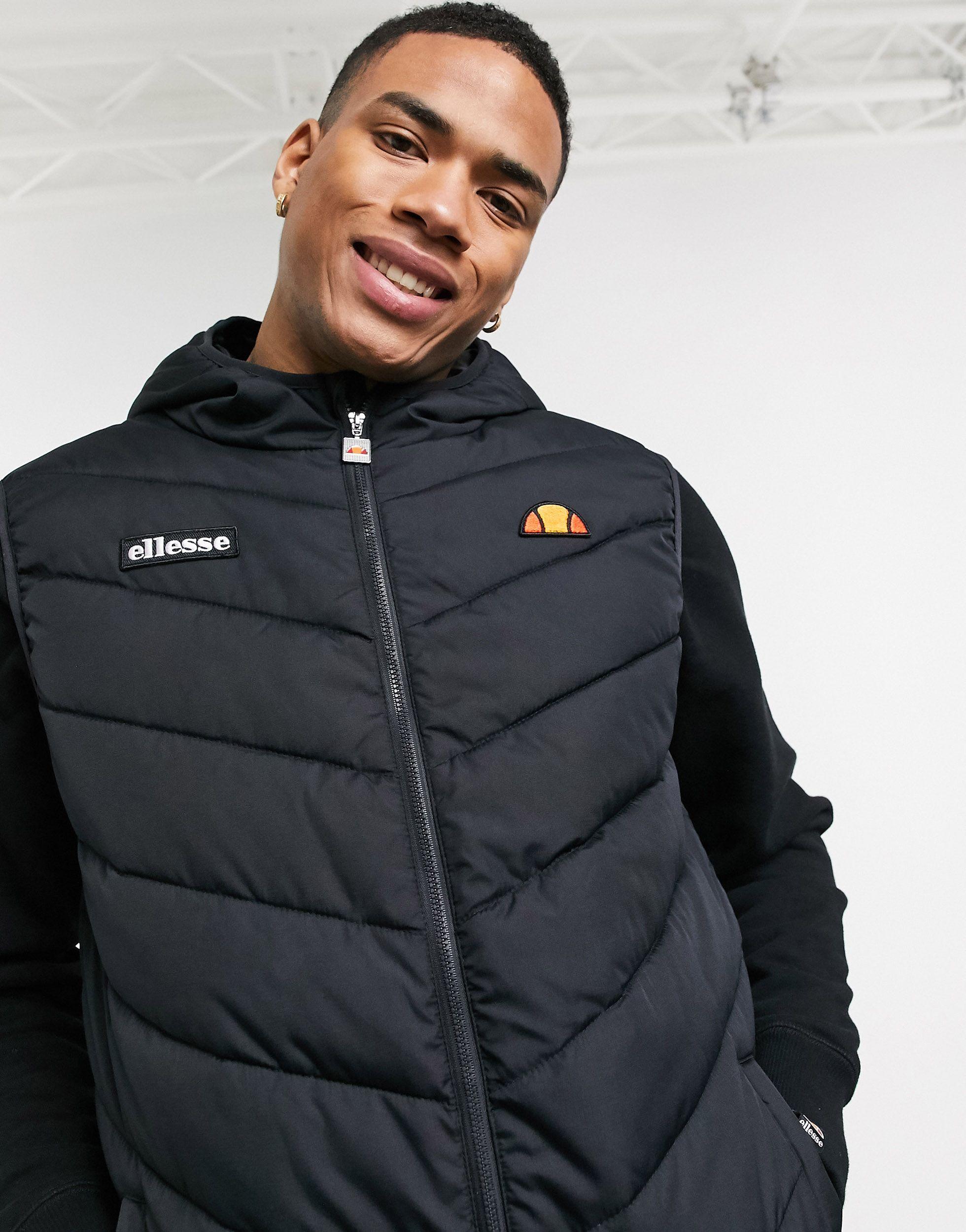 Chaleco en tejido reciclado zullo Ellesse de Tejido sintético de color Negro  para hombre - Lyst