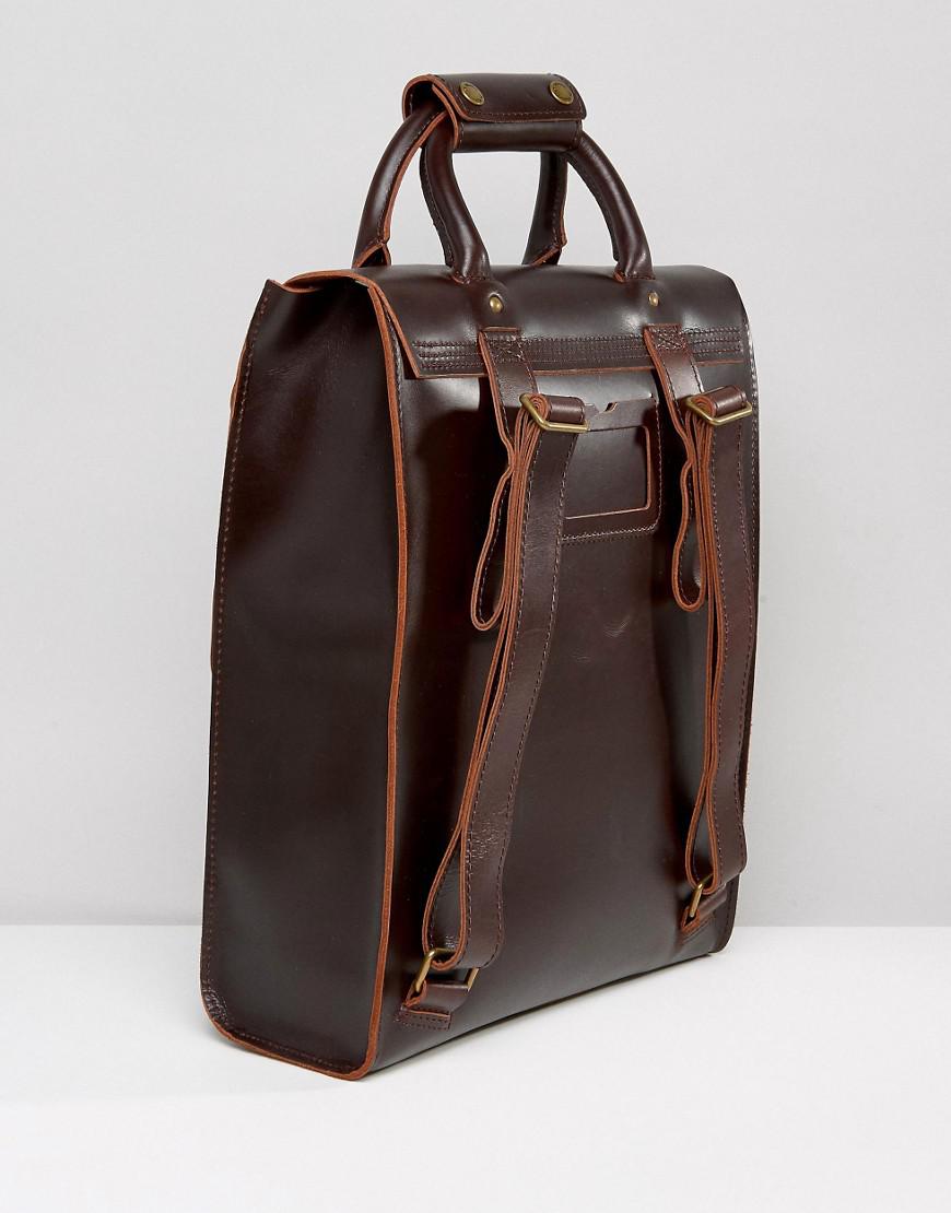 Dr. Martens Leather Backpack in Brown for Men | Lyst