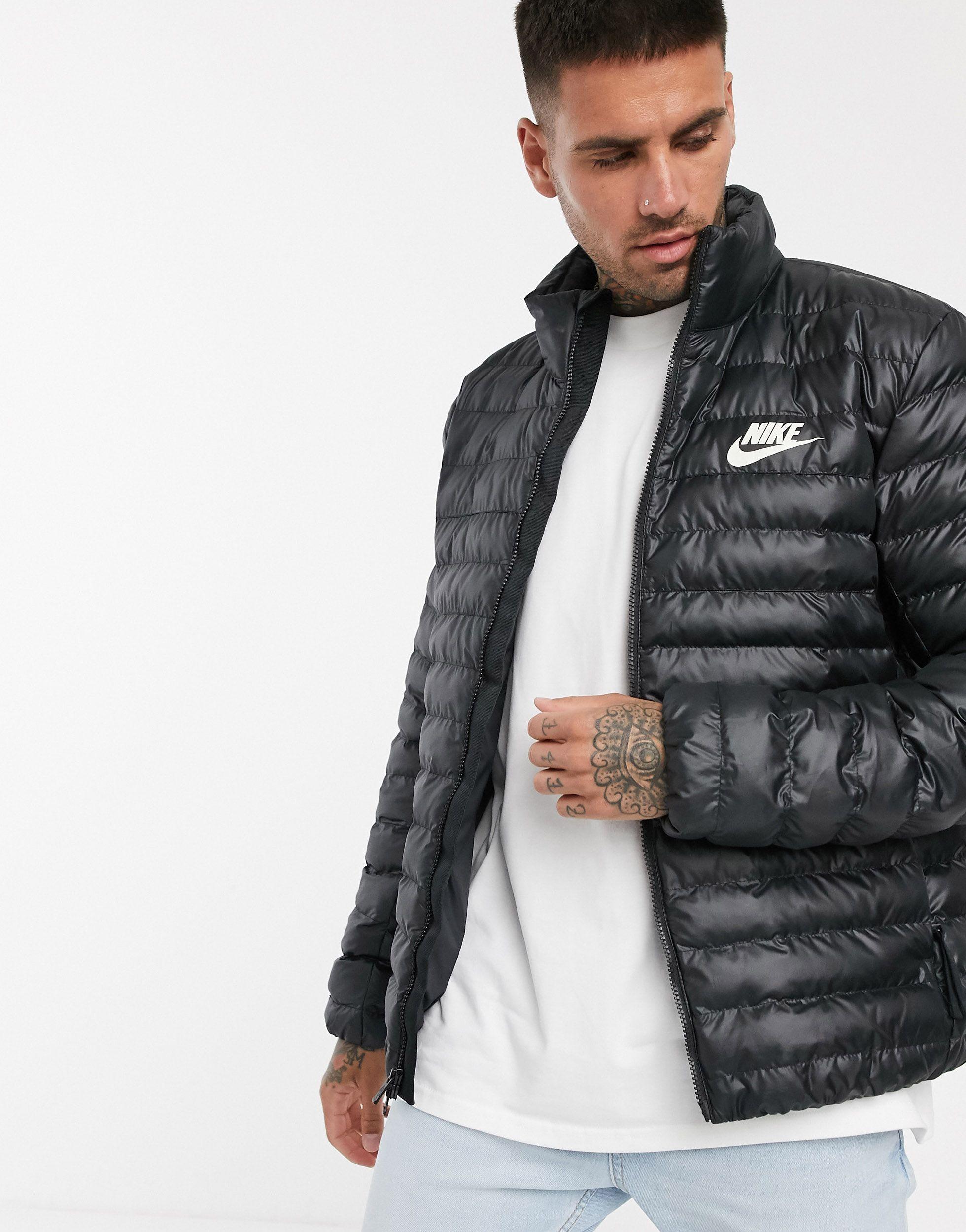black nike puffer jacket