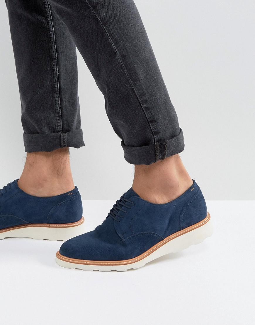 ALDO Muggli Suede Derby Shoes in Navy (Blue) for Men Lyst