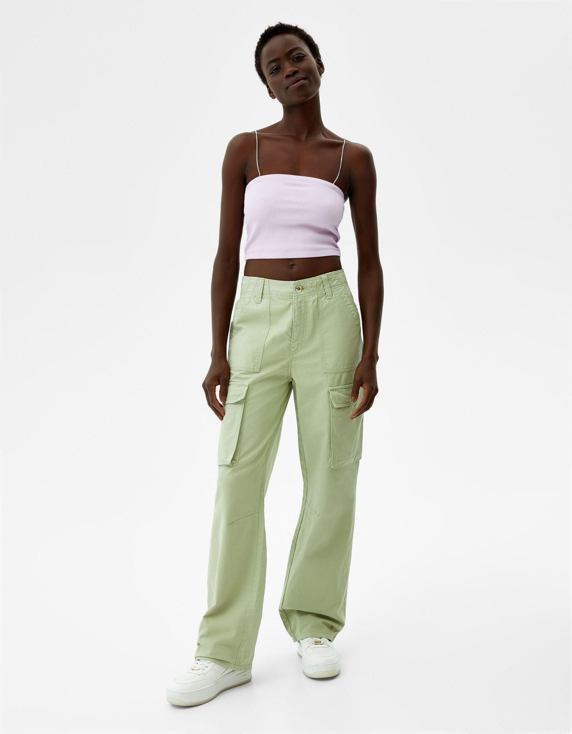 Let's Rewind Lime Green Cargo Pants – DM Fashion