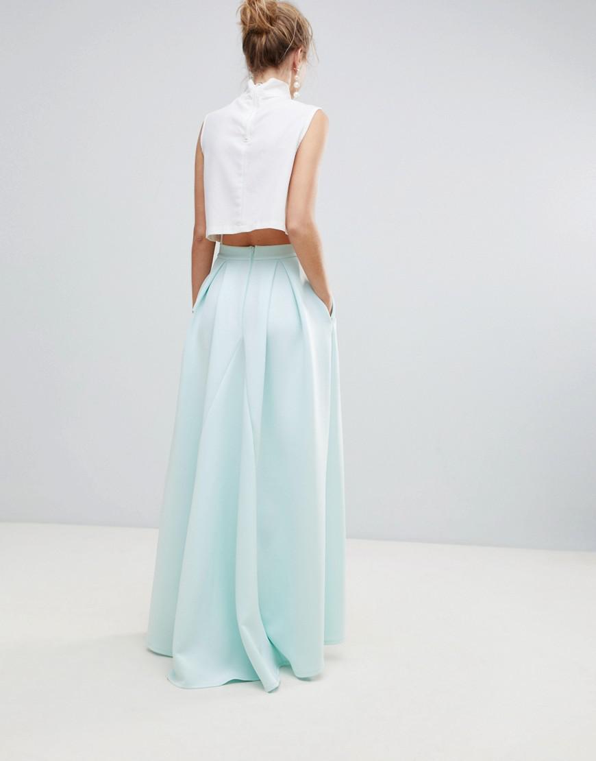scuba skirt maxi