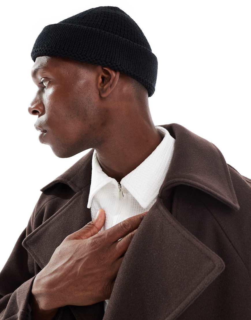 Asos Mini Fisherman Beanie In Pink Fisherman Beanie Pink ASOS