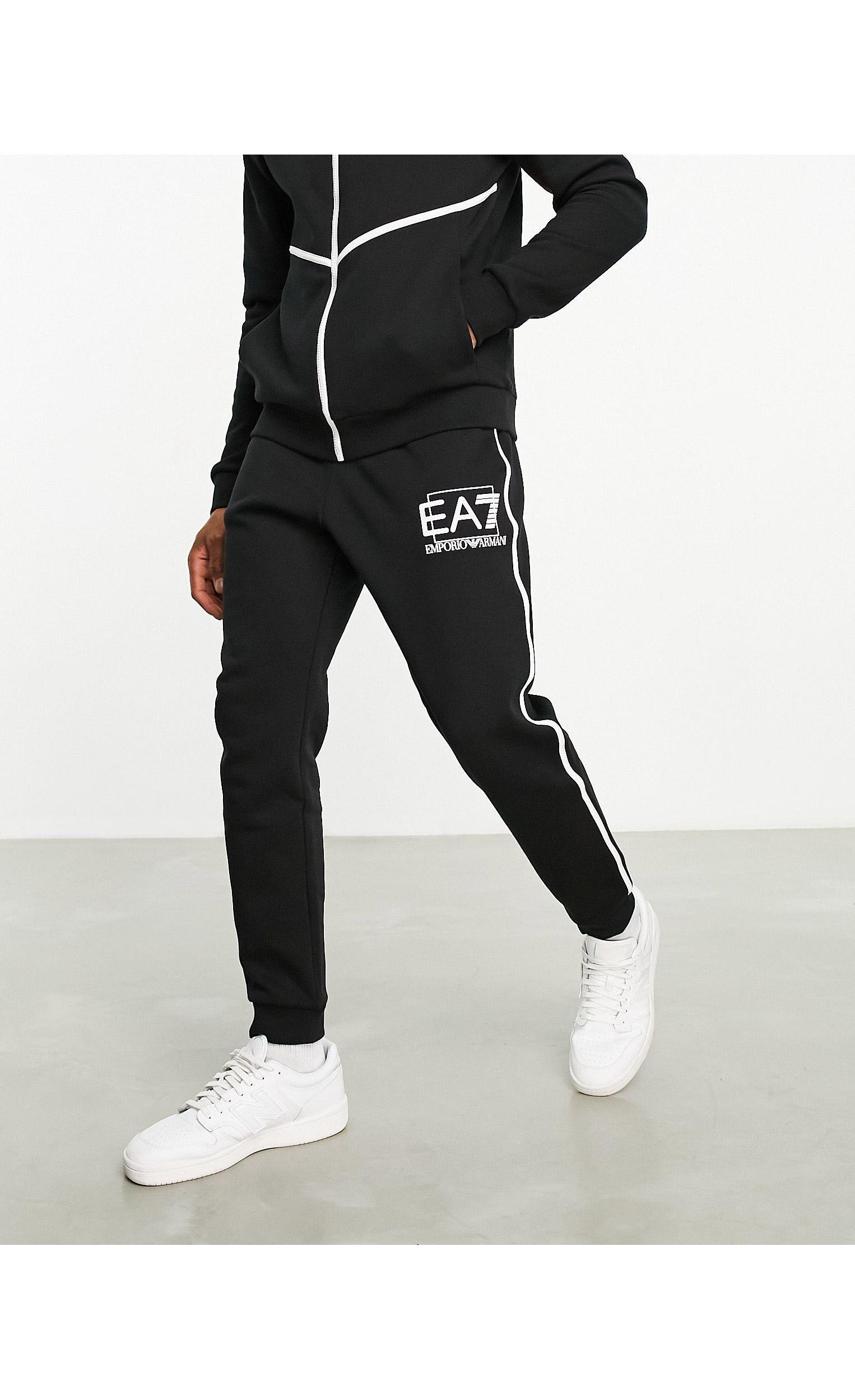 Bas De Survêtement EA7 Noir Taille S - Polyester, Neuf Sans étiquettes