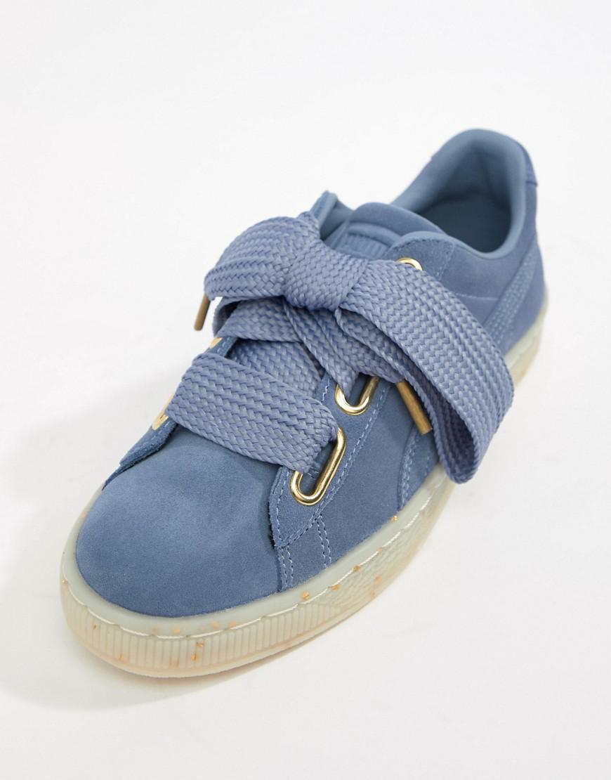 puma basket heart suede