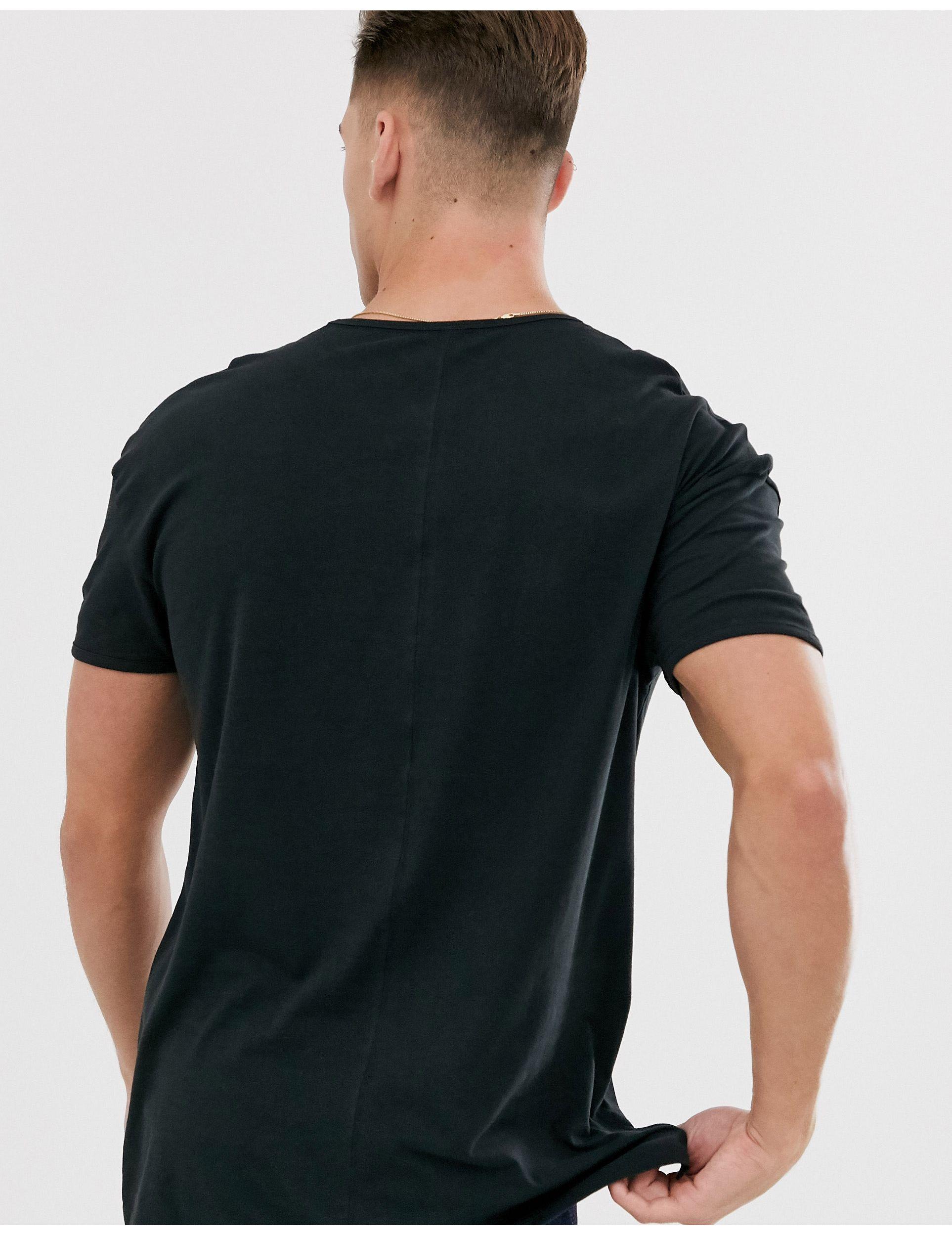 SELECTED Cotton Boxy Fit T-shirt in Black for Men - Lyst