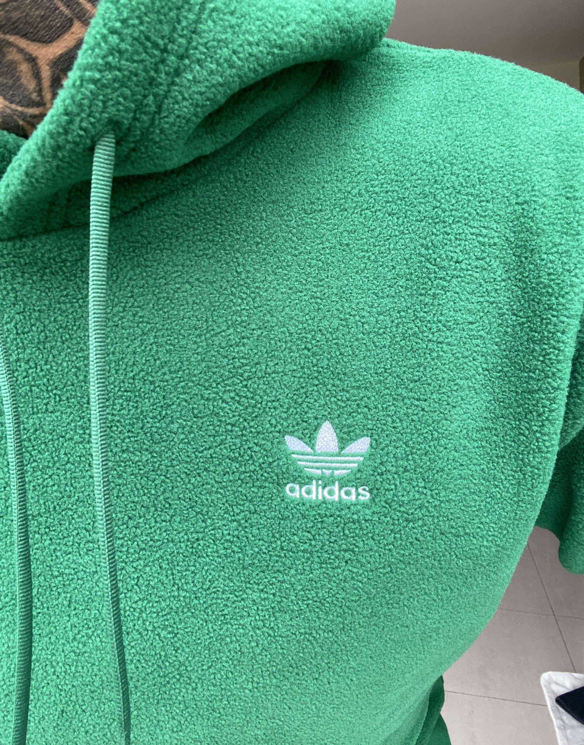 adidas Originals Polar Fleece Hoodie in Green for Men - Lyst