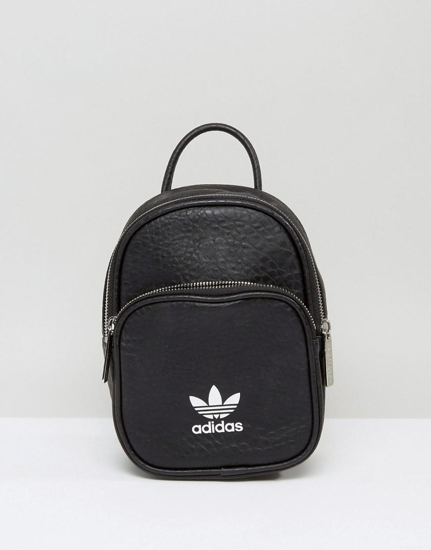 adidas mini backpack faux leather