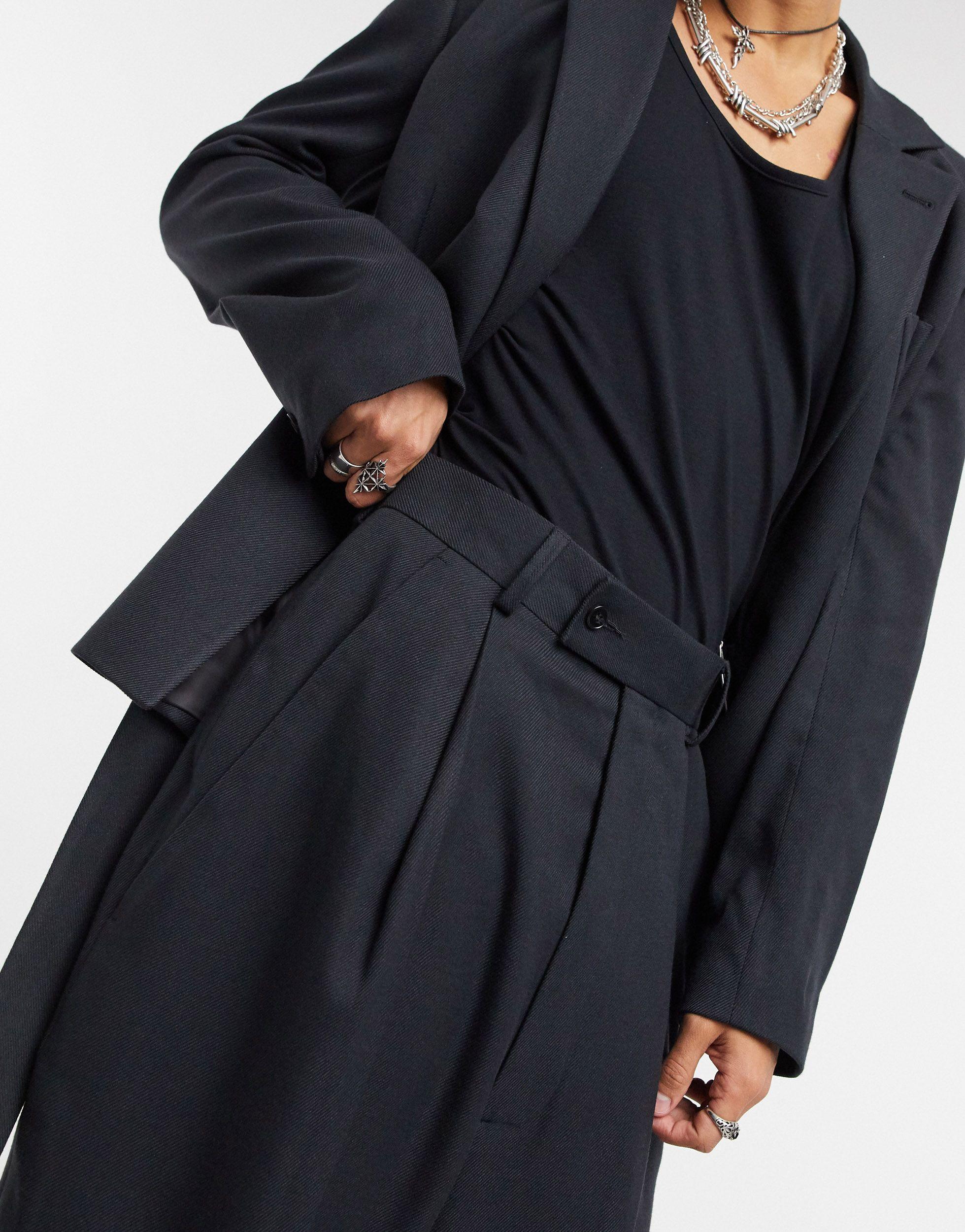 Pantaloni da abito a palloncino vita altaASOS in Materiale sintetico da Uomo  colore Blu | Lyst